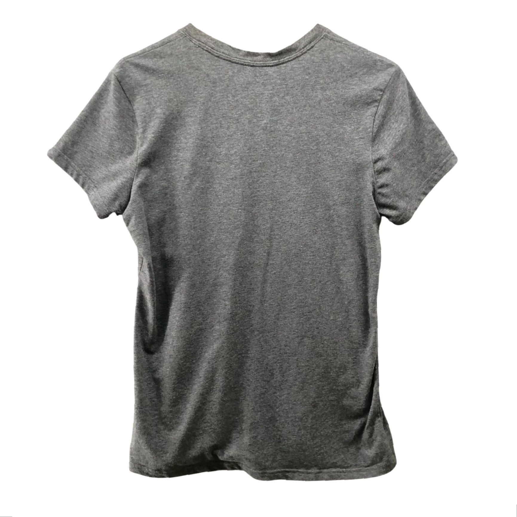 Nike Nike Dri-Fit T-Shirt Women's L Short Sleeve Crewneck Gray Pink Swoosh Logo Size 36" / US 14 / IT 50 - 2 Thumbnail