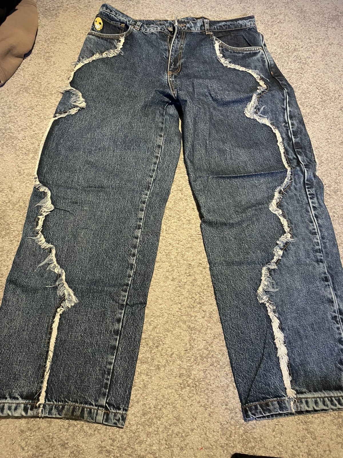 Derschutze ”Faces” denim raw edged blue Size US 34 / EU 50 - 1 Thumbnail