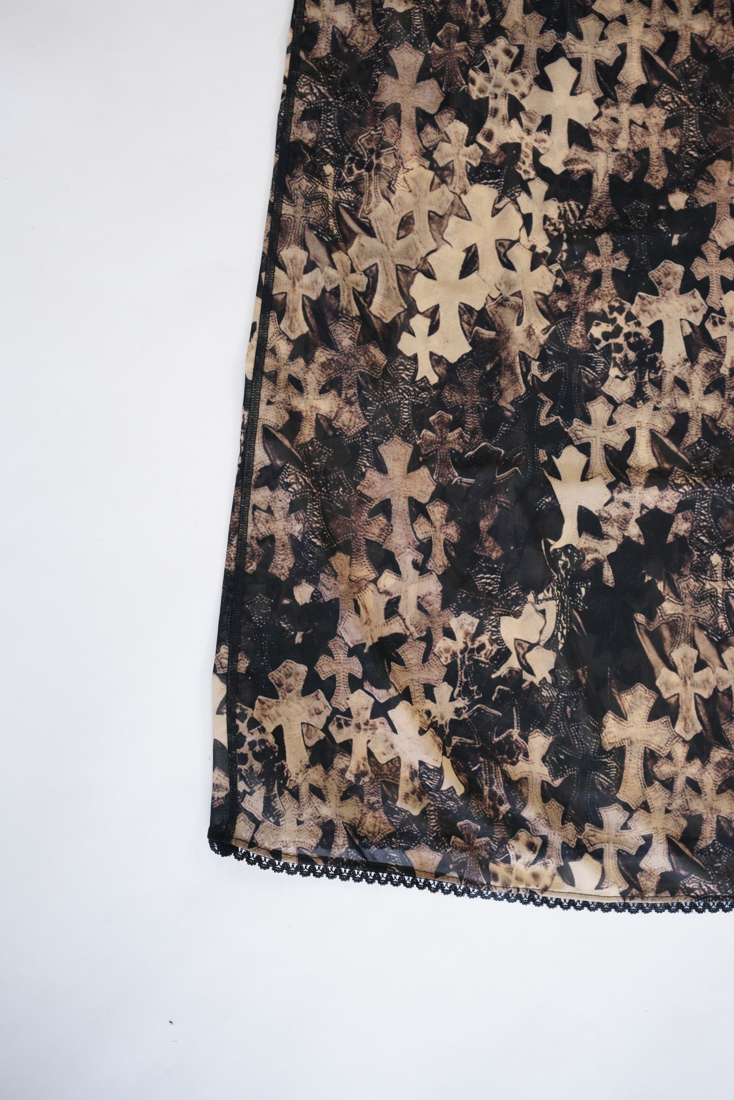 Chrome Hearts Chrome Hearts Waterfall Cross Print Sheer Mesh Dress Size M / US 6-8 / IT 42-44 - 3 Thumbnail