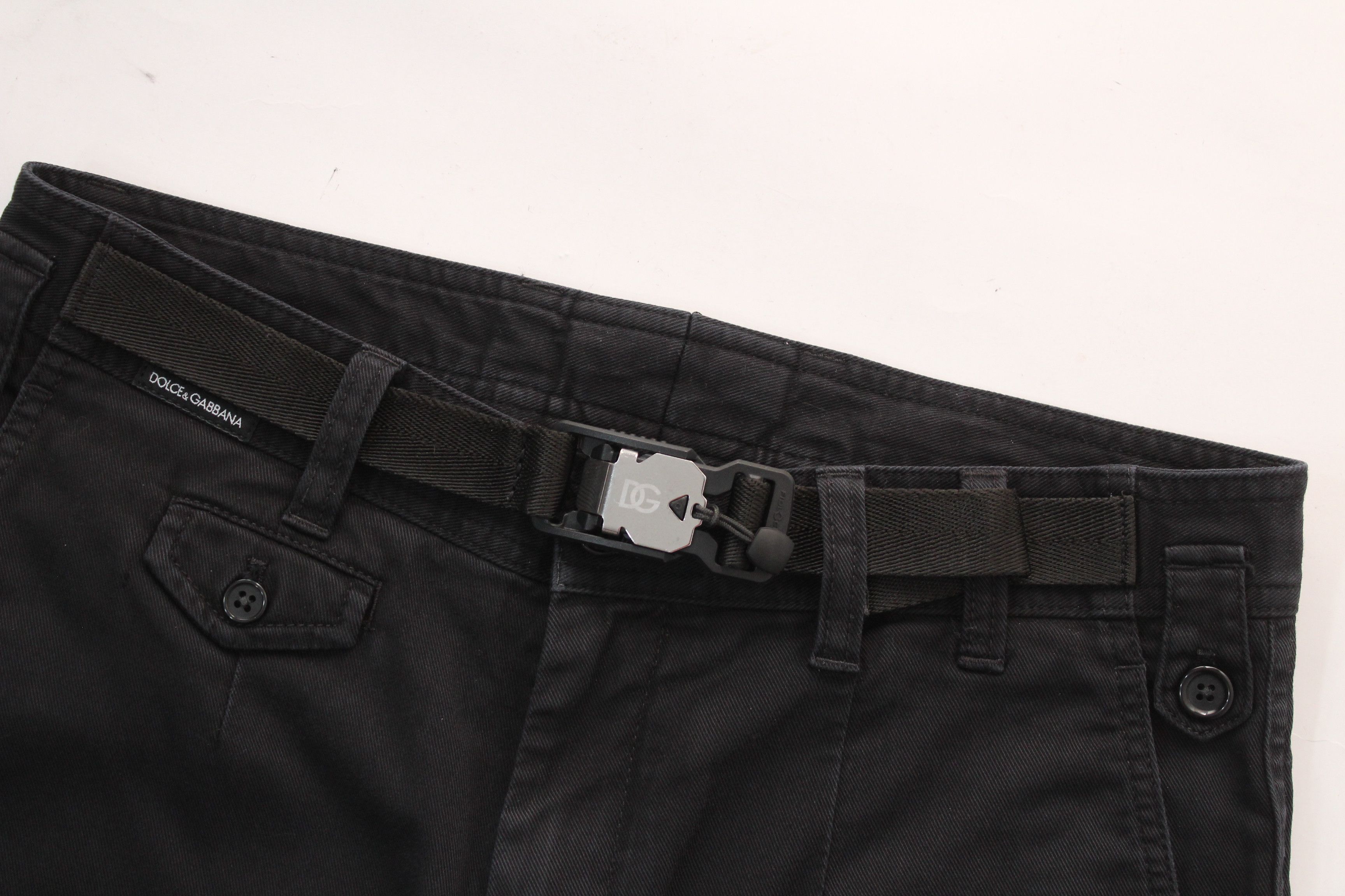 Dolce & Gabbana Dolce & Gabbana Black Tactical Cargo Pants IT 44 Size US 28 / EU 44 - 3 Thumbnail