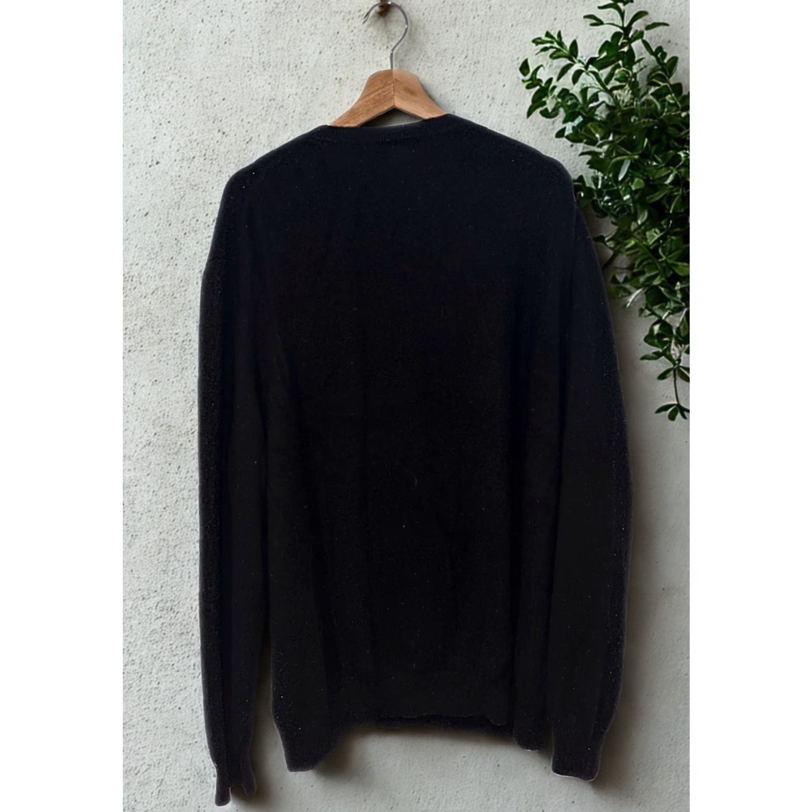 Lands' End Lands' End 100% Cashmere V-Neck Sweater Black 2XL Tall Mens Pullover Long Sleeve Size US XXL / EU 58 / 5 - 3 Thumbnail