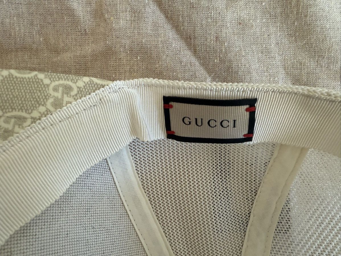 Gucci Authentic Gucci Beige GG Supreme Mesh Baseball Hat – Size M Size ONE SIZE - 6 Thumbnail