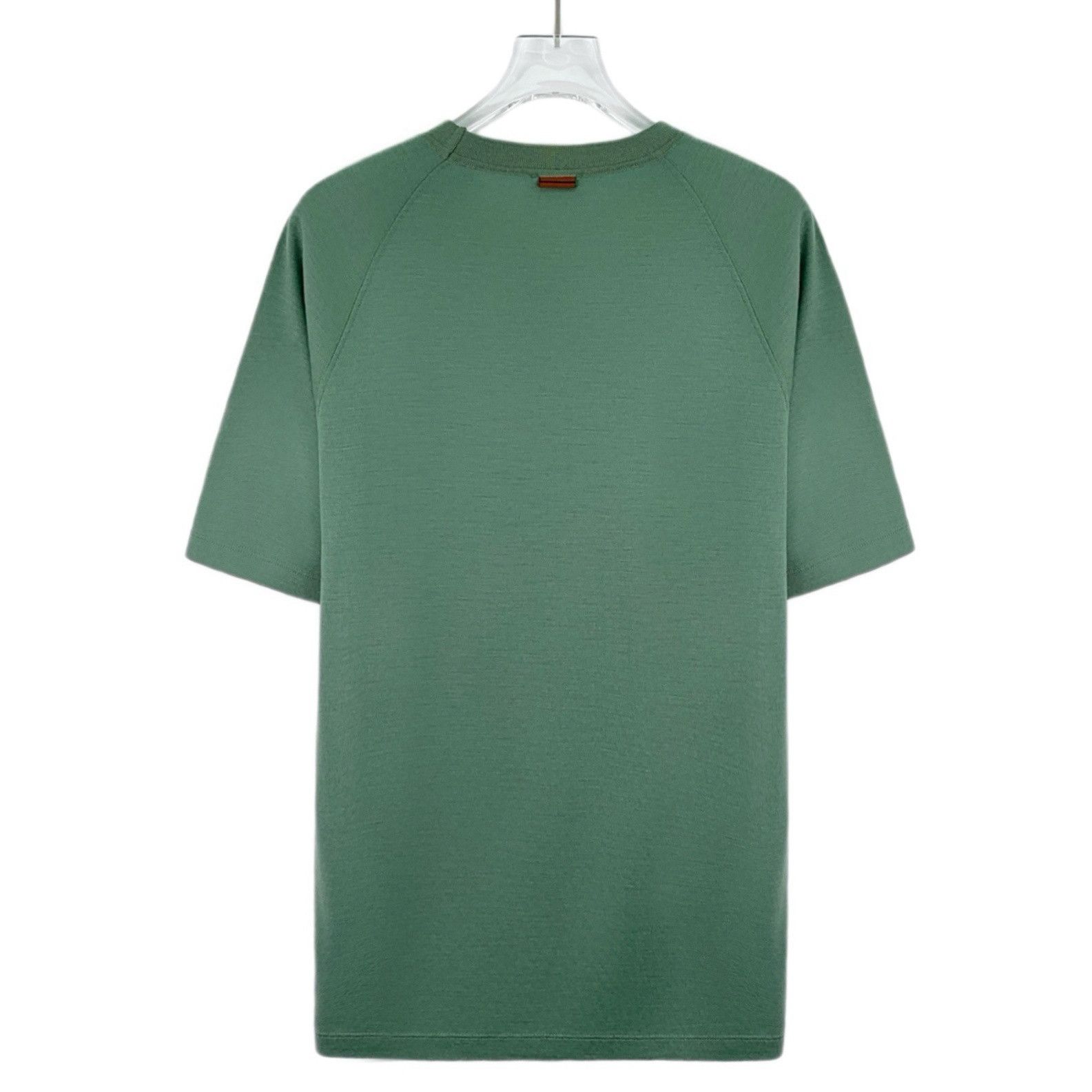 Z Zegna Zegna Wool T-Shirt Green (M) Size US M / EU 48-50 / 2 - 2 Thumbnail