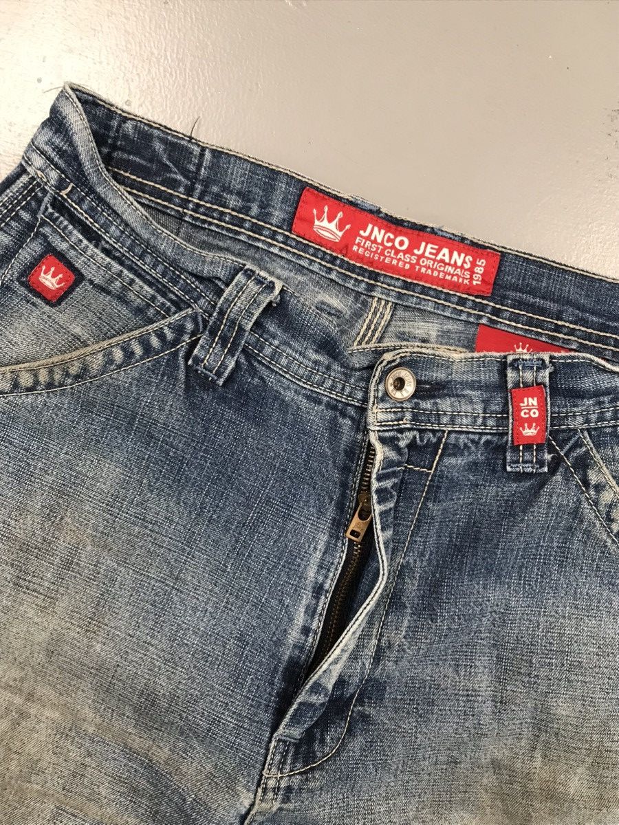 JNCO × Southpole × Vintage Vintage 90s Jnco crown embroidered denim Size US 31 - 6 Thumbnail