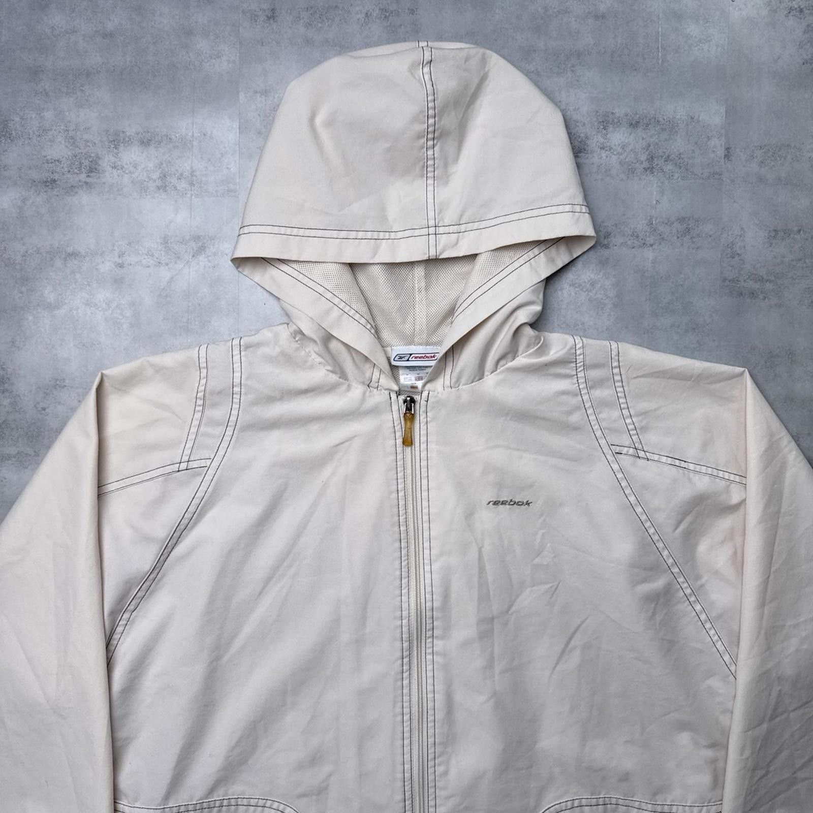 Reebok Y2K Reebok 00s cream windbreaker jacket Size Medium Size M / US 6-8 / IT 42-44 - 2 Thumbnail