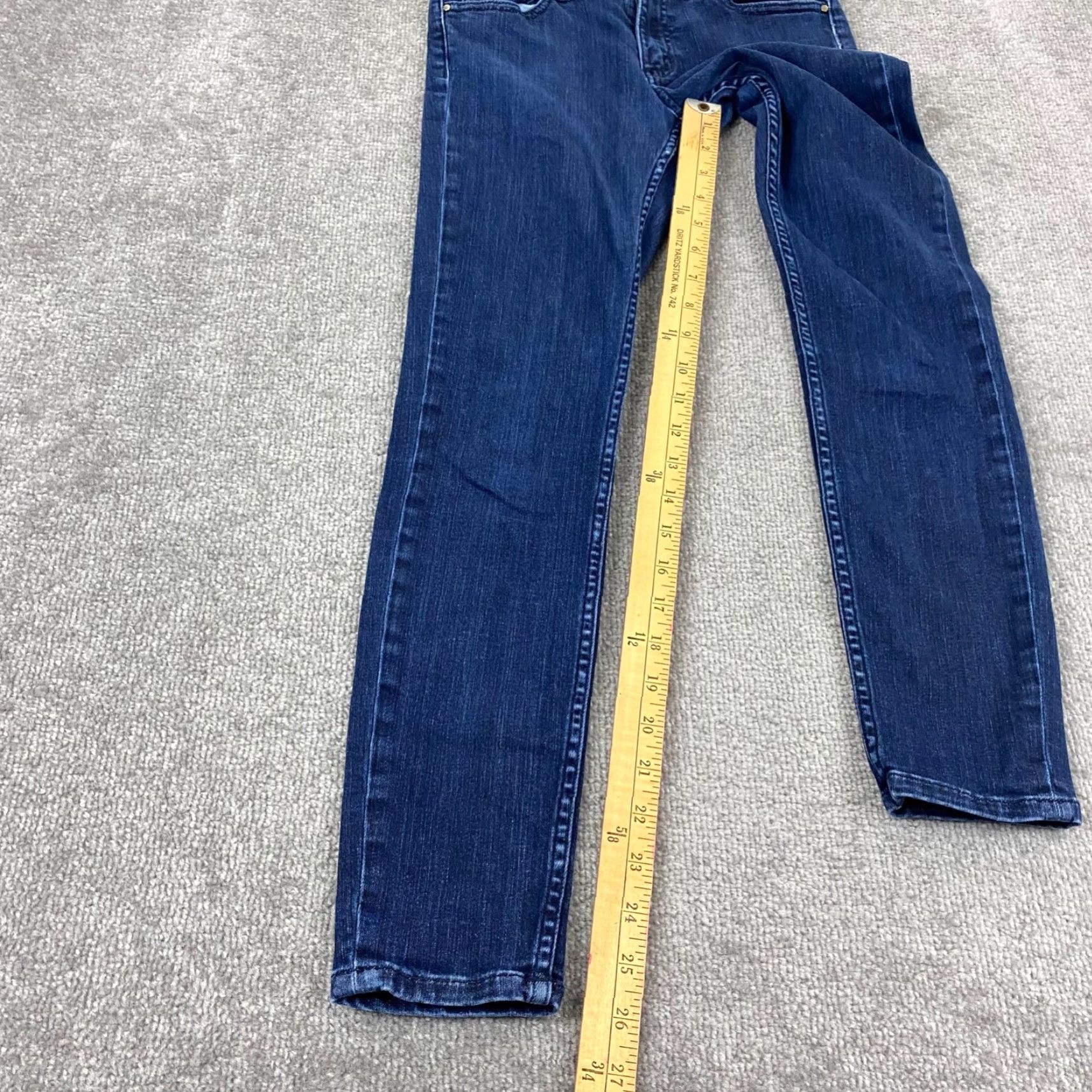 Denime Sezane Jeans Womens 24 Denim Slim Skinny Tapered Leg Medium Wash Stretch Blue 26 Inseam 5-Pocket Design Mens? Size 42" / US 20 - 5 Thumbnail
