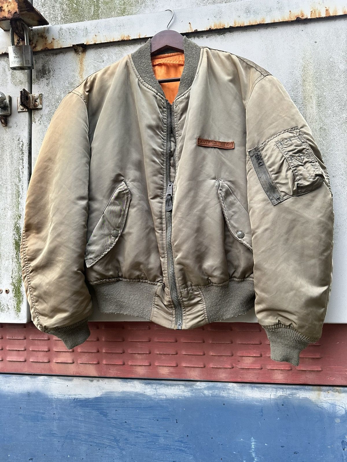 Avirex Vintage Faded MA-1 Avirex VF-117 Privateers Bomber Jacket Size US L / EU 52-54 / 3 - 7 Thumbnail