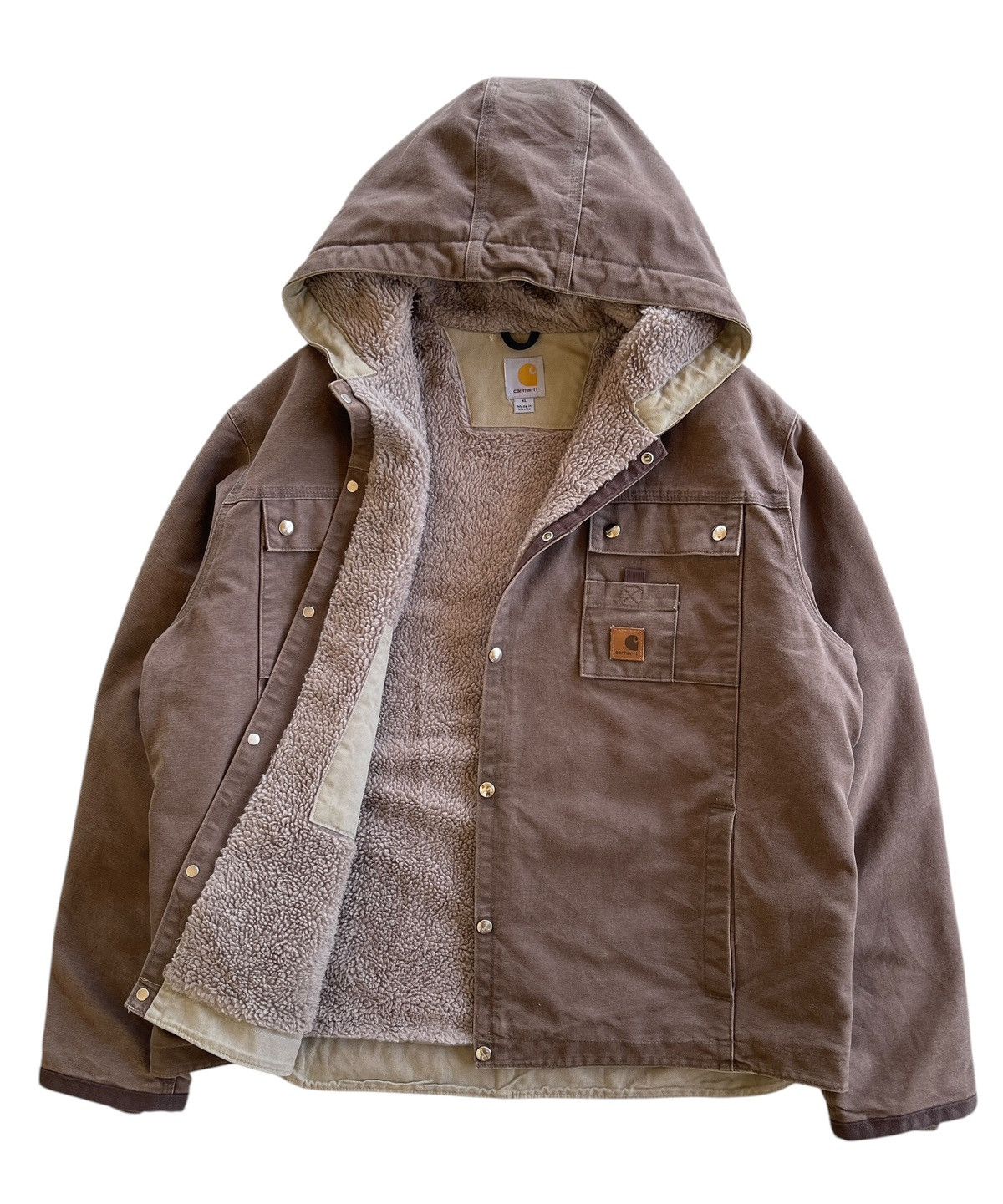 Carhartt Carhartt J284 FWD Sherpa Sandstone Multipocket Hooded Size US XL / EU 56 / 4 - 4 Thumbnail
