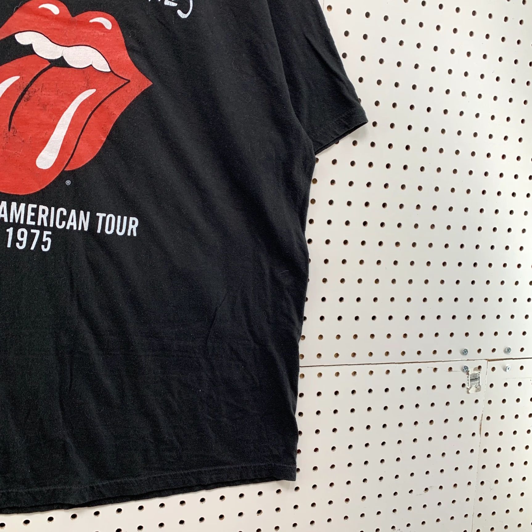 Vintage VINTAGE The Rolling Stones Shirt XL Black 1975 North American Tour Music Band Unisex Adults 24x29.5 Crew Neck Short Sleeve Cotton, Cotton Blend Mens Size US XL / EU 56 / 4 - 4 Thumbnail