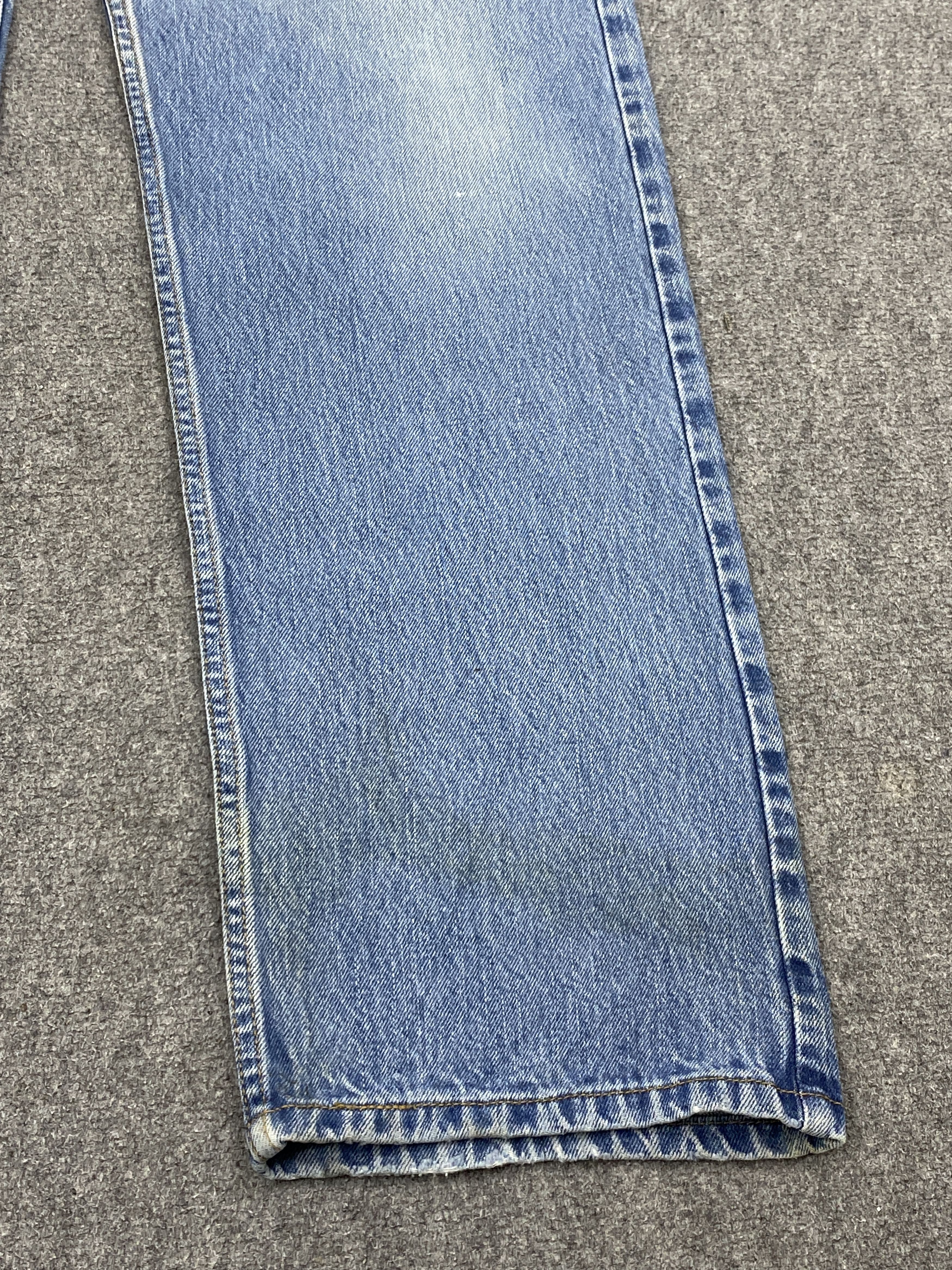 Vintage Levis 505 Splatter Paint Blue Denim Jeans