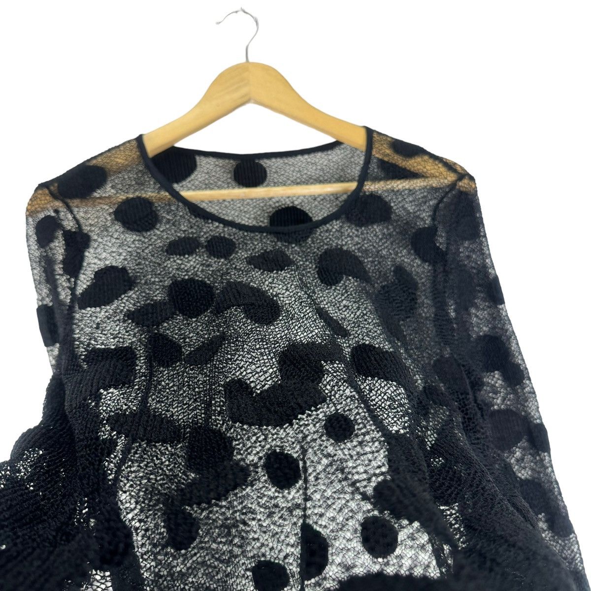 Japanese Brand 🌟KEIKO KISHI PLUS POLKA DOT MESH DRESS LIKE COMME DES GARCON Size M / US 6-8 / IT 42-44 - 4 Thumbnail