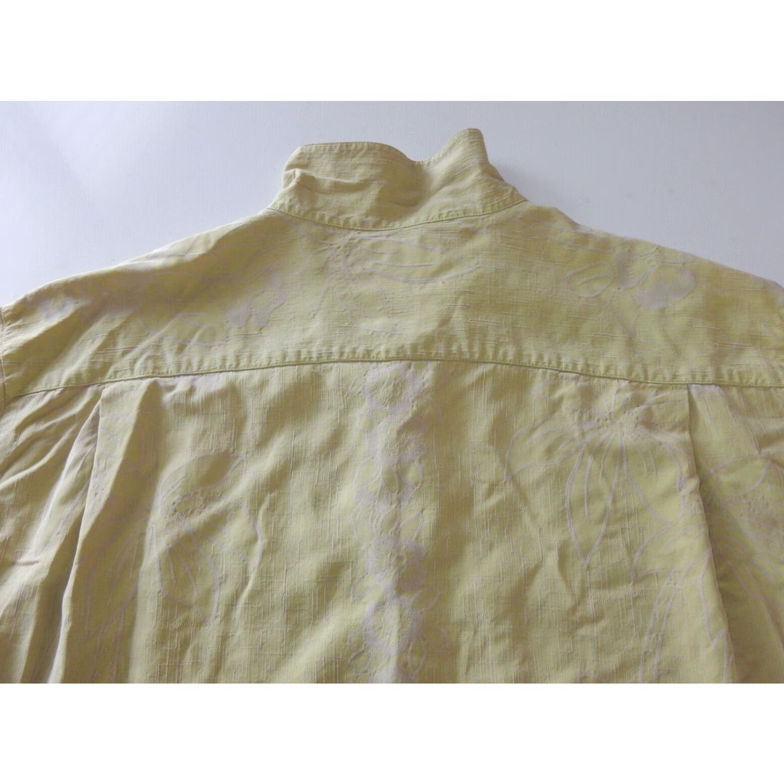 Tommy Bahama VINTAGE Tommy Bahama Men's Silk Hawaiian Shirt Short Sleeve L Yellow Floral 90s Size US L / EU 52-54 / 3 - 4 Thumbnail
