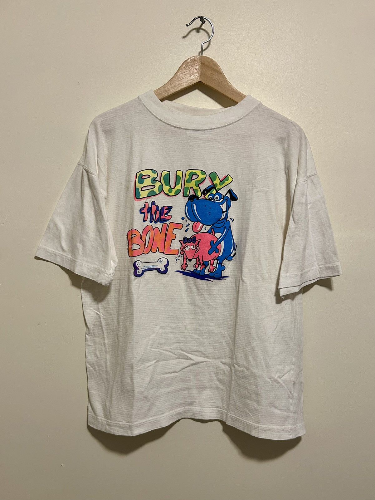 Vintage “Bury the Bone” Y2K Vintage Comedy Tee Size US L / EU 52-54 / 3 - 1 Thumbnail