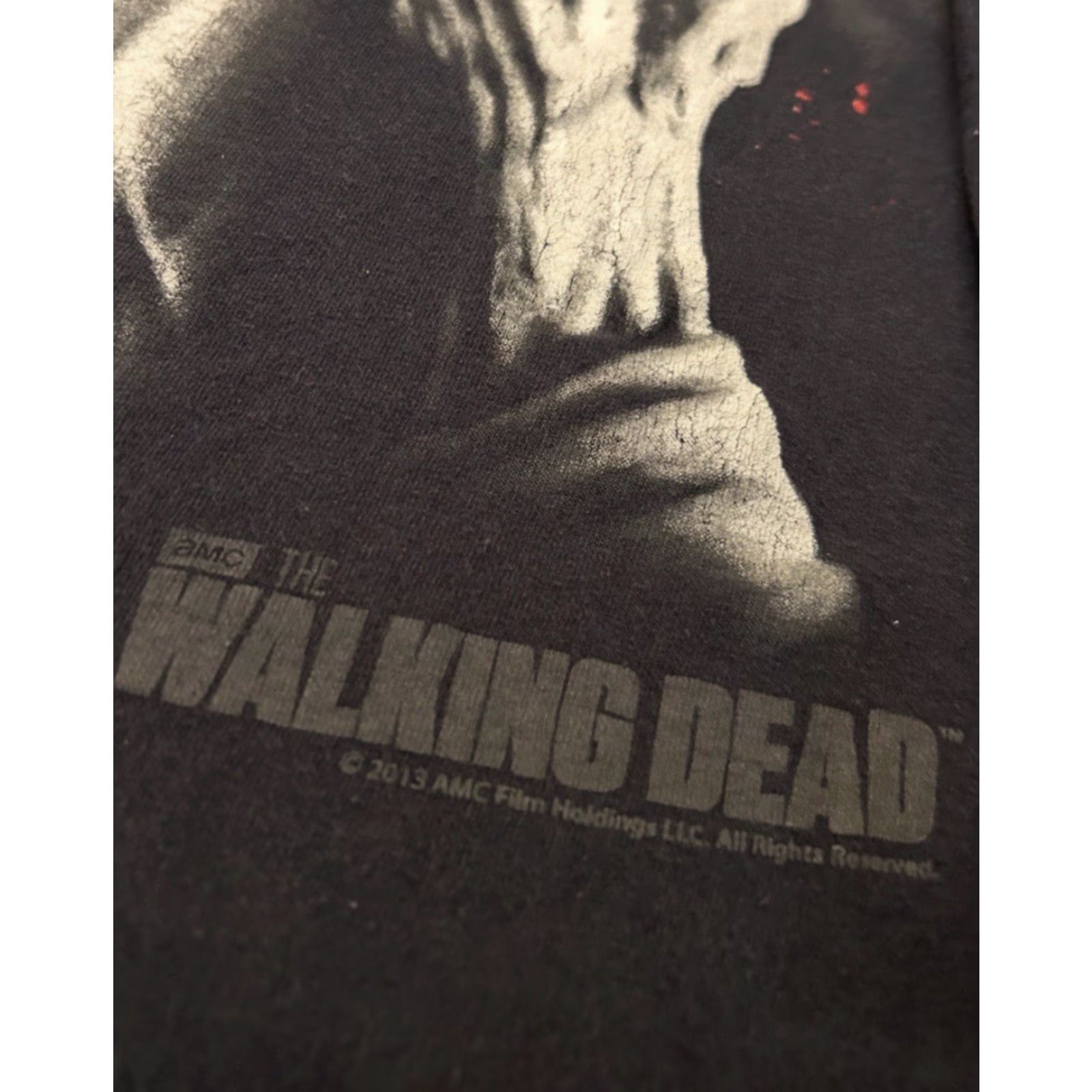 Gloverall VINTAGE The Walking Dead Zombie Infected All Over Long Sleeve 2013 Shirt Mens L Black Horror Movie Vintage Zombies Shirt Mens L Size US L / EU 52-54 / 3 - 4 Thumbnail
