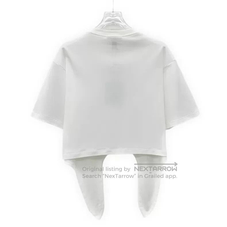 Louis Vuitton Louis Vuitton 24 White Logo Embroidered Cotton Irregular H Size XL / US 12-14 / IT 48-50 - 2 Thumbnail