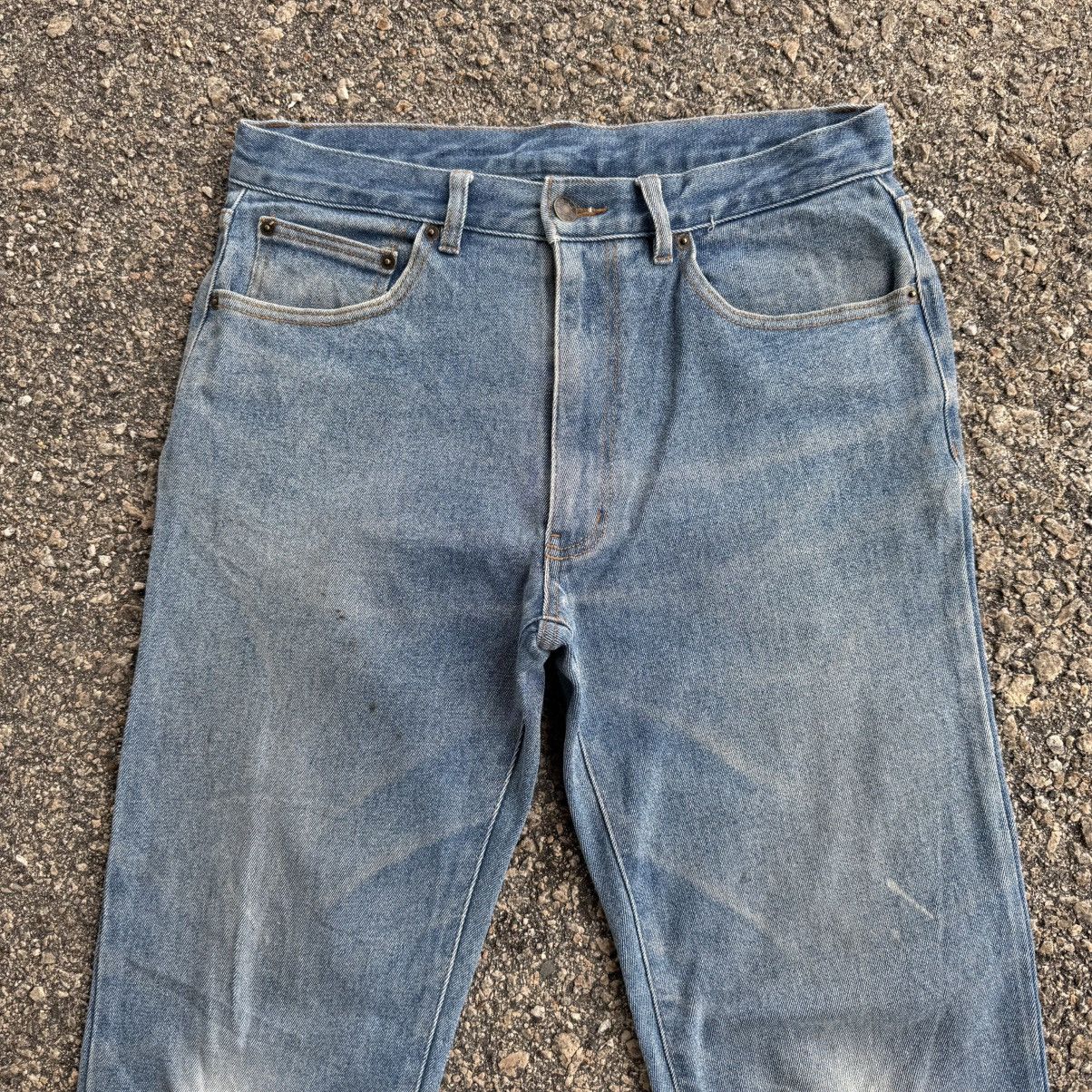 Japanese Brand VINTAGE OSJ DENIM FADED RIPPEP JEAN PANTS Size US 32 / EU 48 - 3 Thumbnail