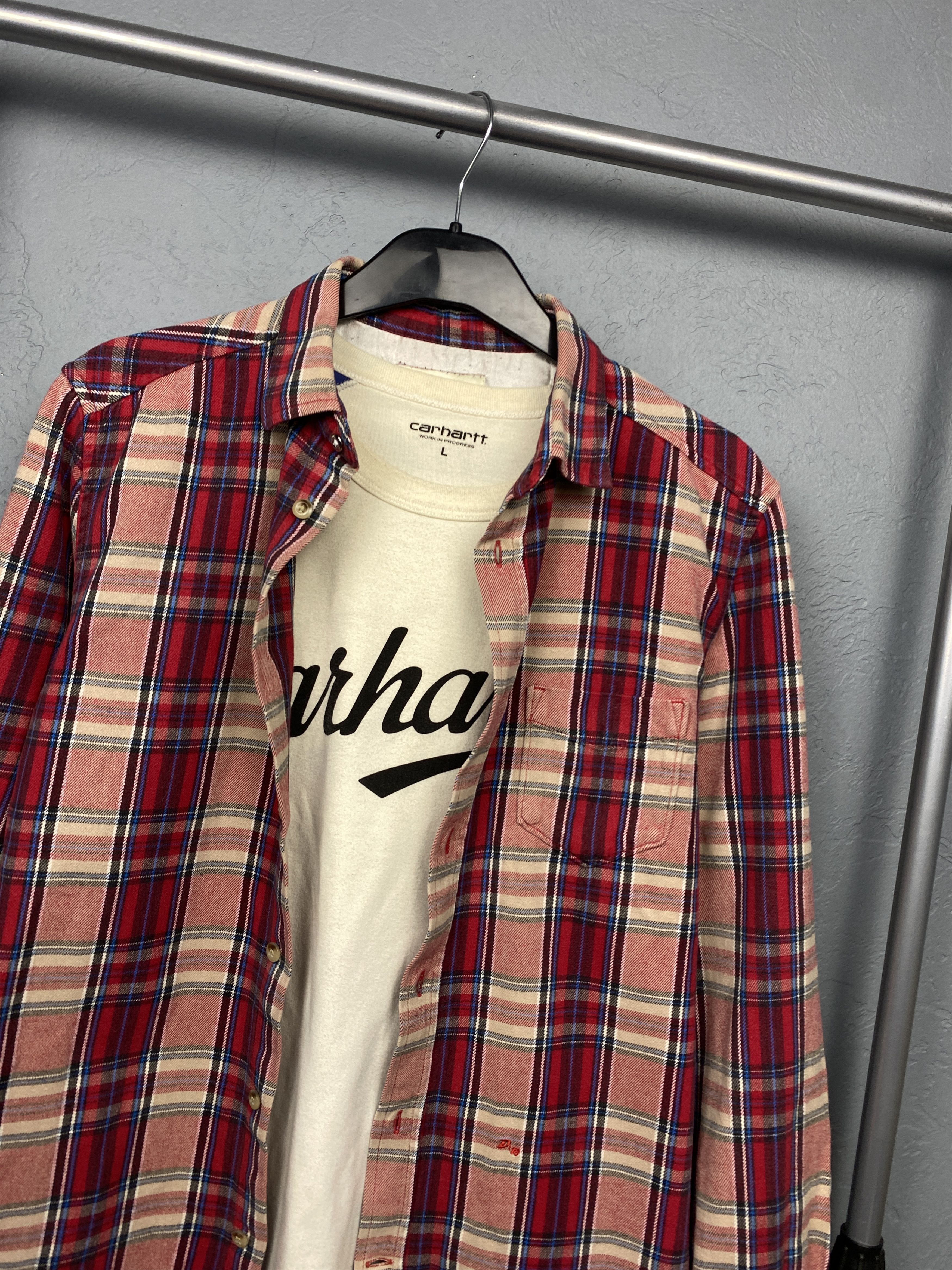 Diesel × Flannel Diesel Vintage Mens Flannel Plaid Shirt Size US M / EU 48-50 / 2 - 2 Thumbnail