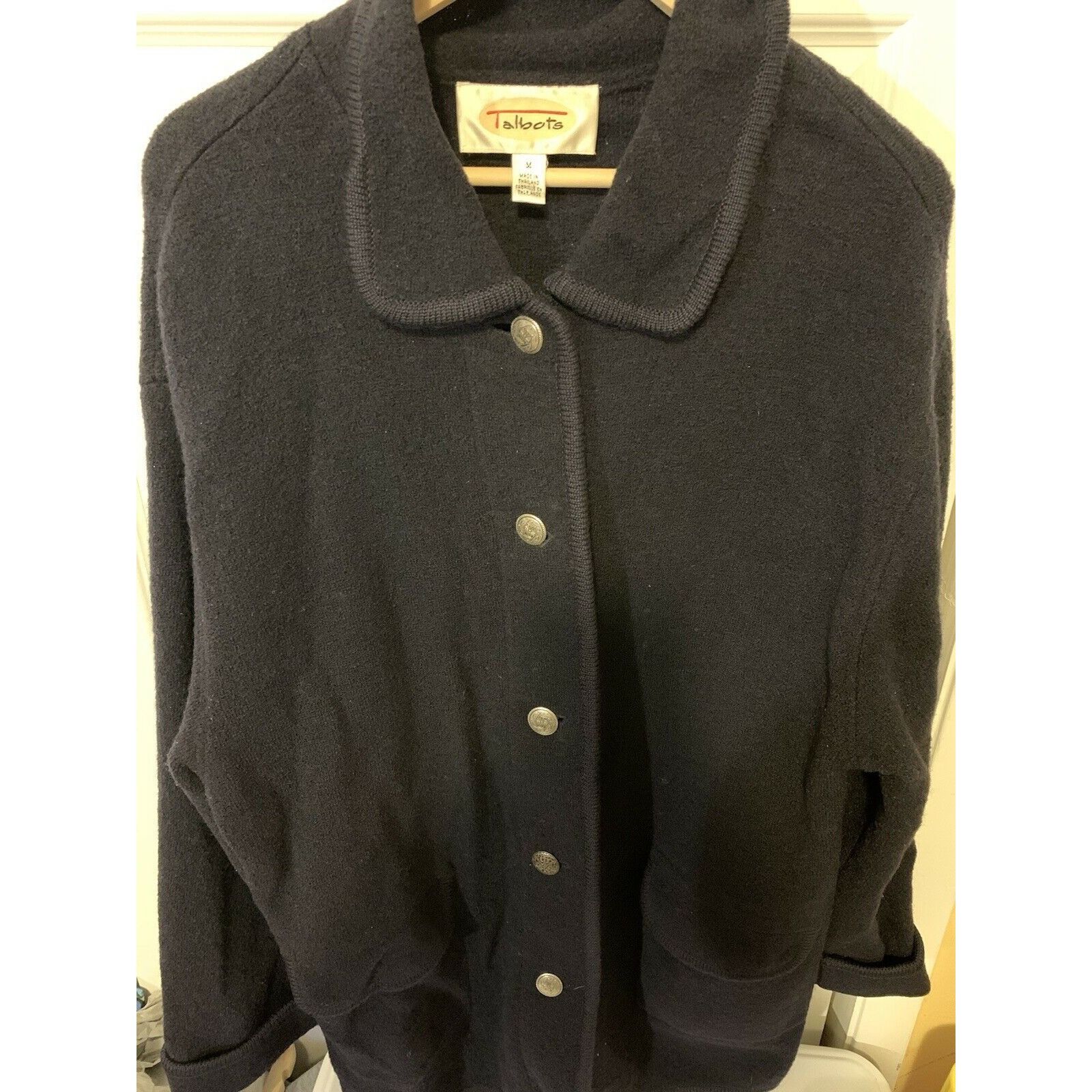 Talbots Talbots Womens Sz M Navy Blazer Jacket Size M / US 6-8 / IT 42-44 - 7 Thumbnail