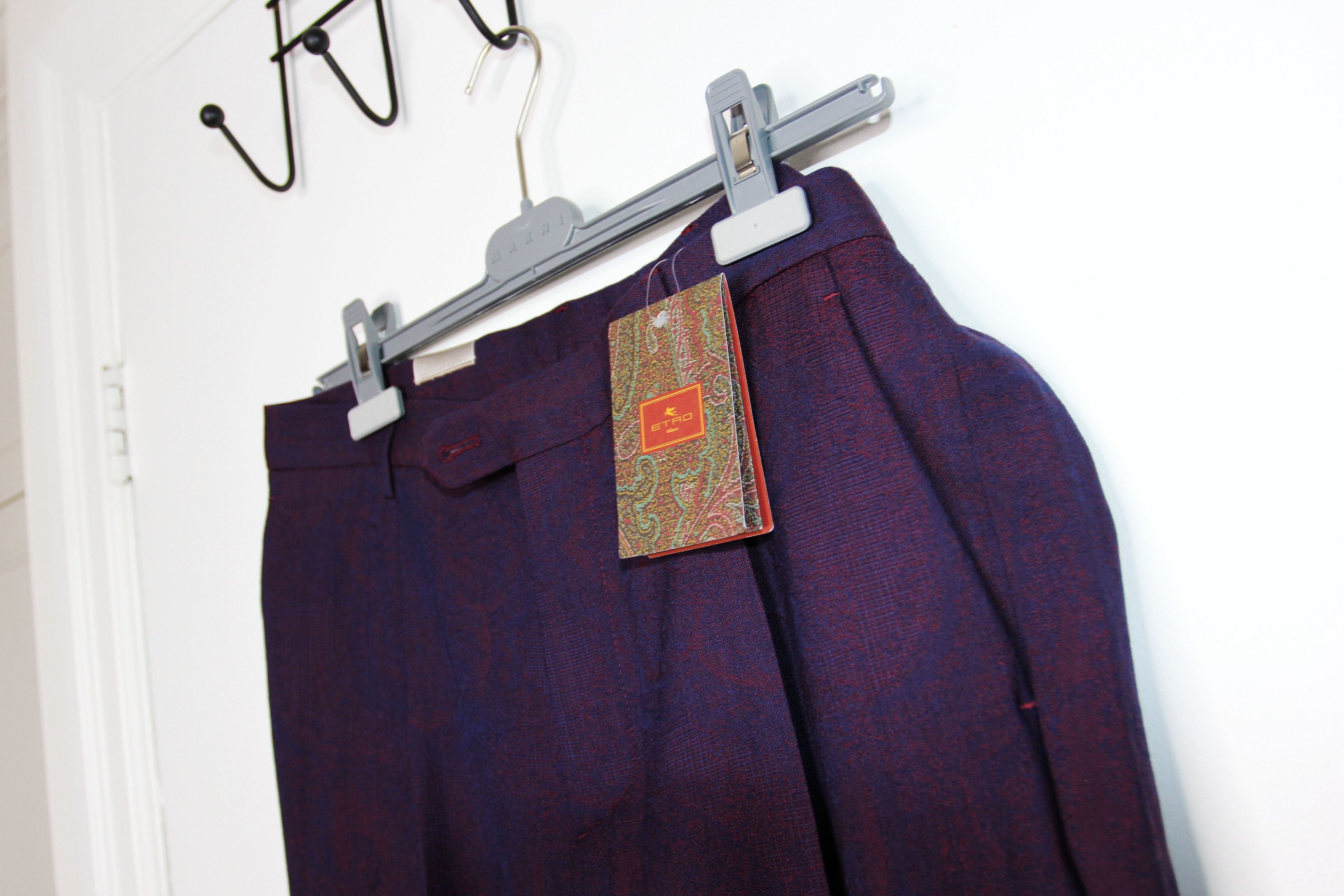 Etro BNWT AW25 ETRO PURPLE PAISLEY PANTS 48 Size US 32 / EU 48 - 4 Thumbnail