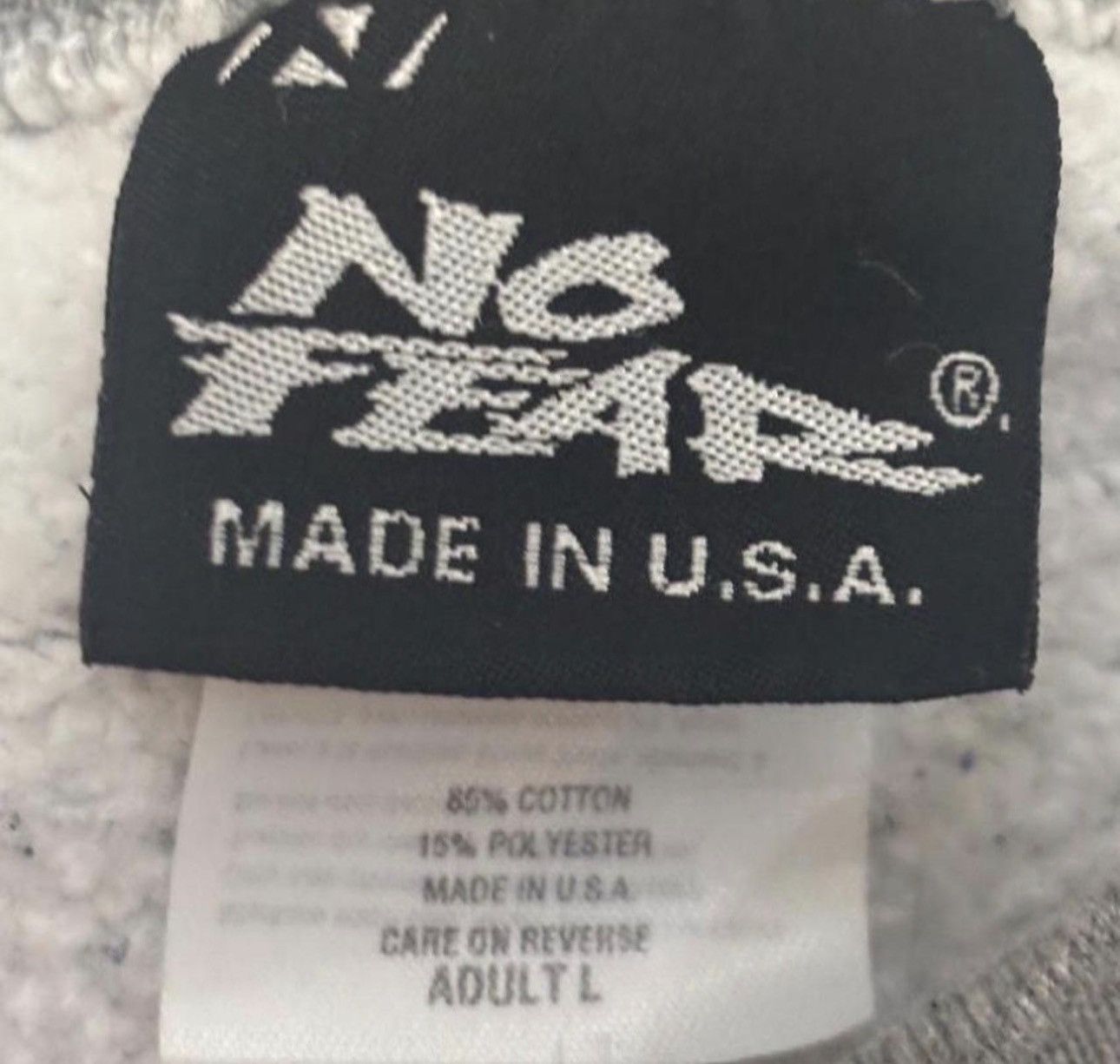 No Fear pristine grey no fear logo crewneck Size US L / EU 52-54 / 3 - 2 Thumbnail