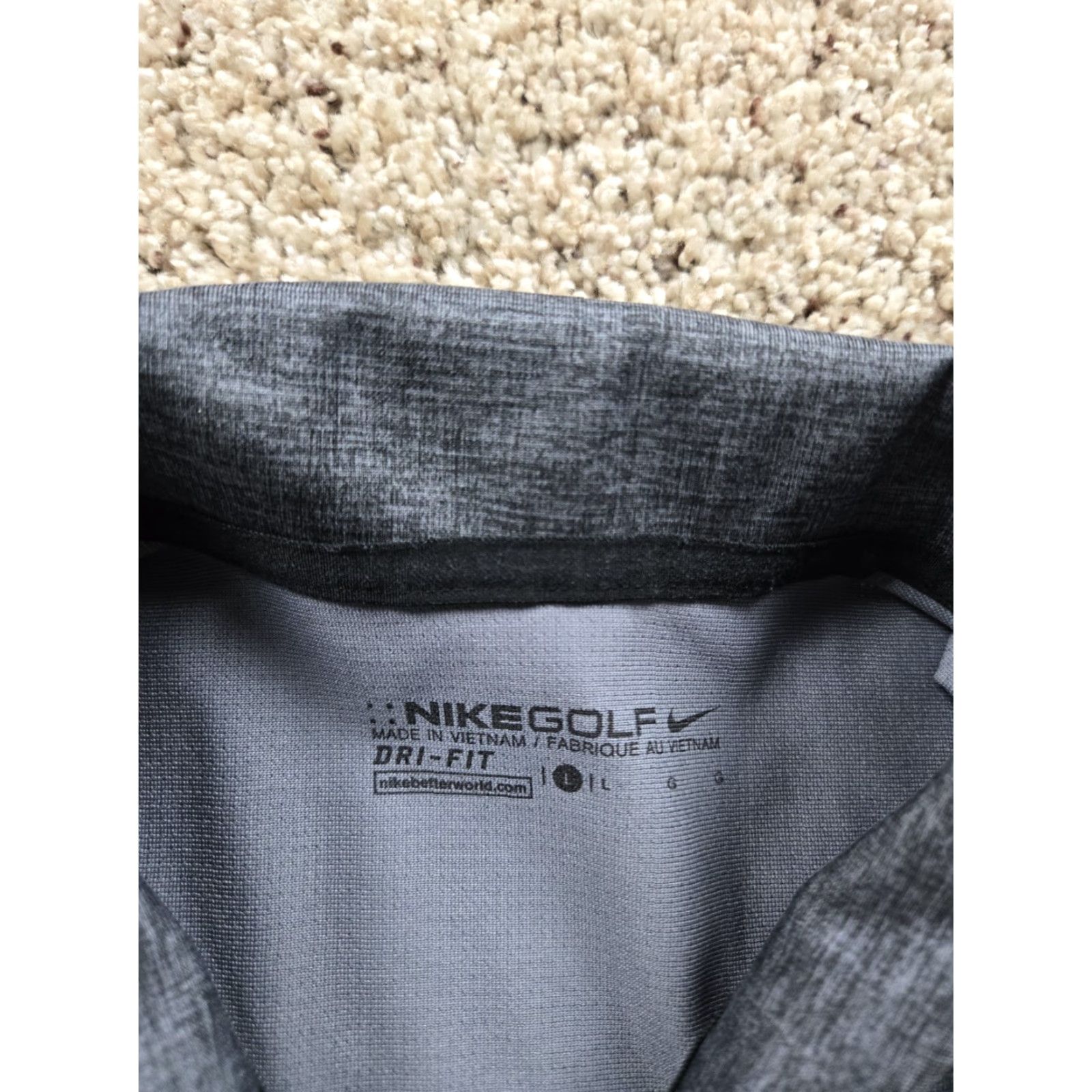 Nike Vanguard Venture Capital Polo Shirt Mens Large Gray Nike Golf Dri-Fit Size US L / EU 52-54 / 3 - 4 Thumbnail