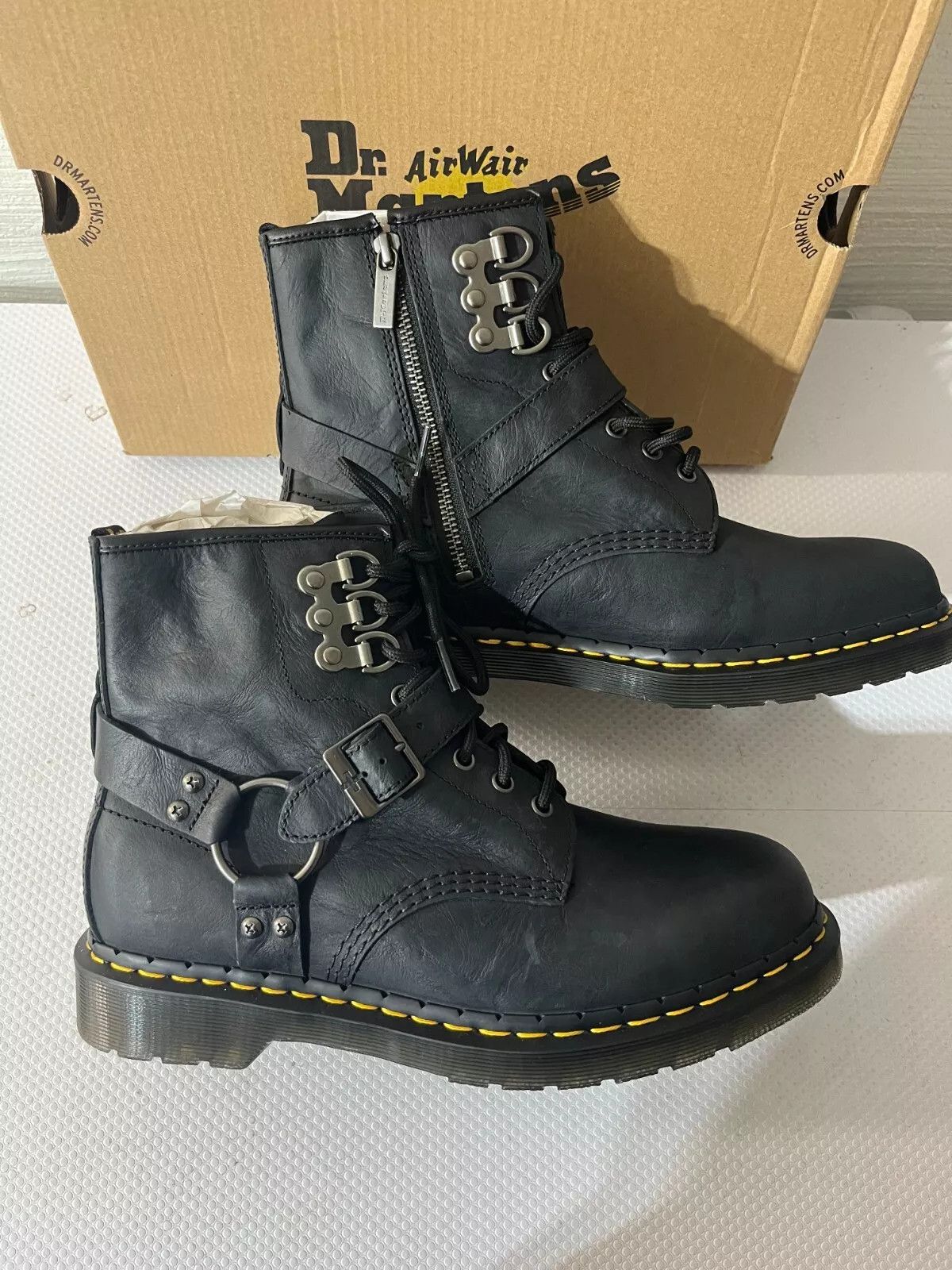 Dr. Martens DR.MARTENS 1460 HDW HARNESS ANTIQUE PULL UP Boots Size US 12 / EU 45 - 1 Thumbnail