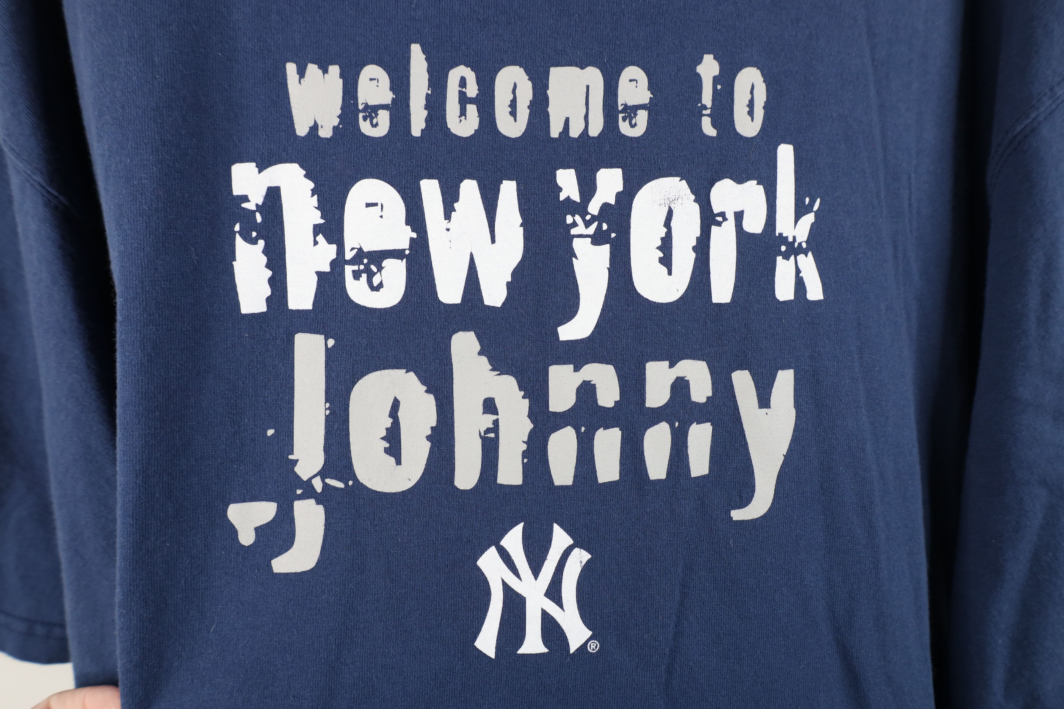 Vintage Vintage Johnny Damon New York Yankees Baseball T-Shirt Blue Size US XXL / EU 58 / 5 - 4 Thumbnail
