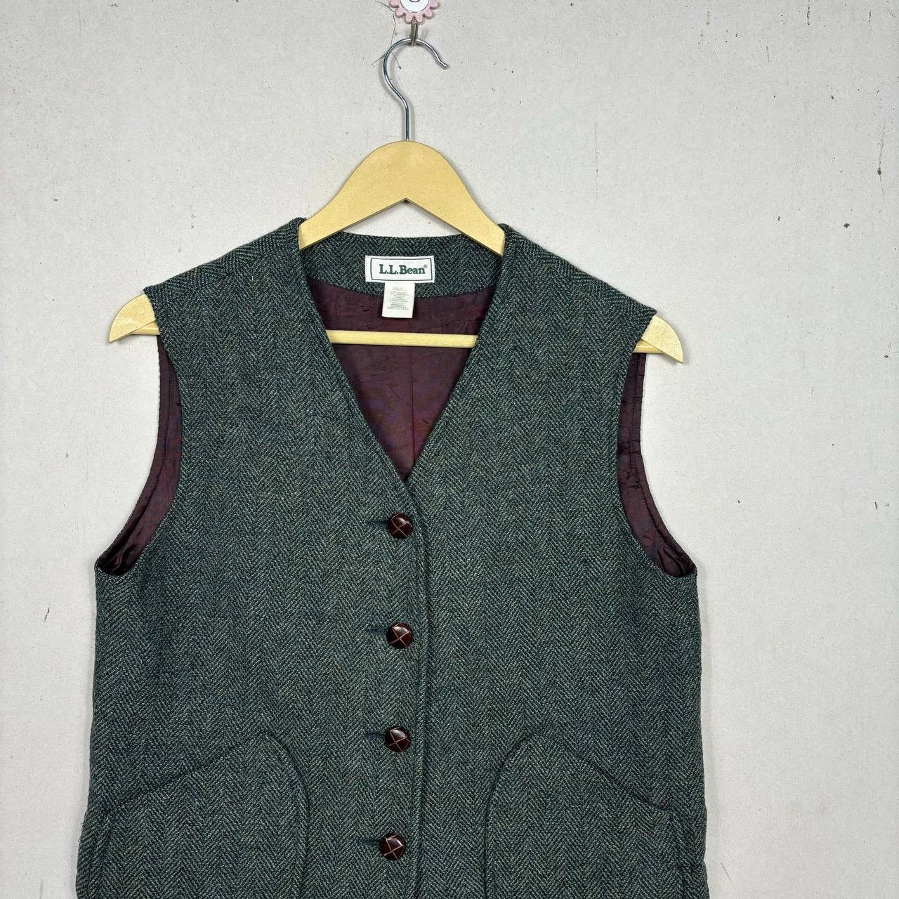 L.L. Bean VTG L.L. Bean Wool Herringbone Vest S - Archival Outdoor Size US S / EU 44-46 / 1 - 3 Thumbnail