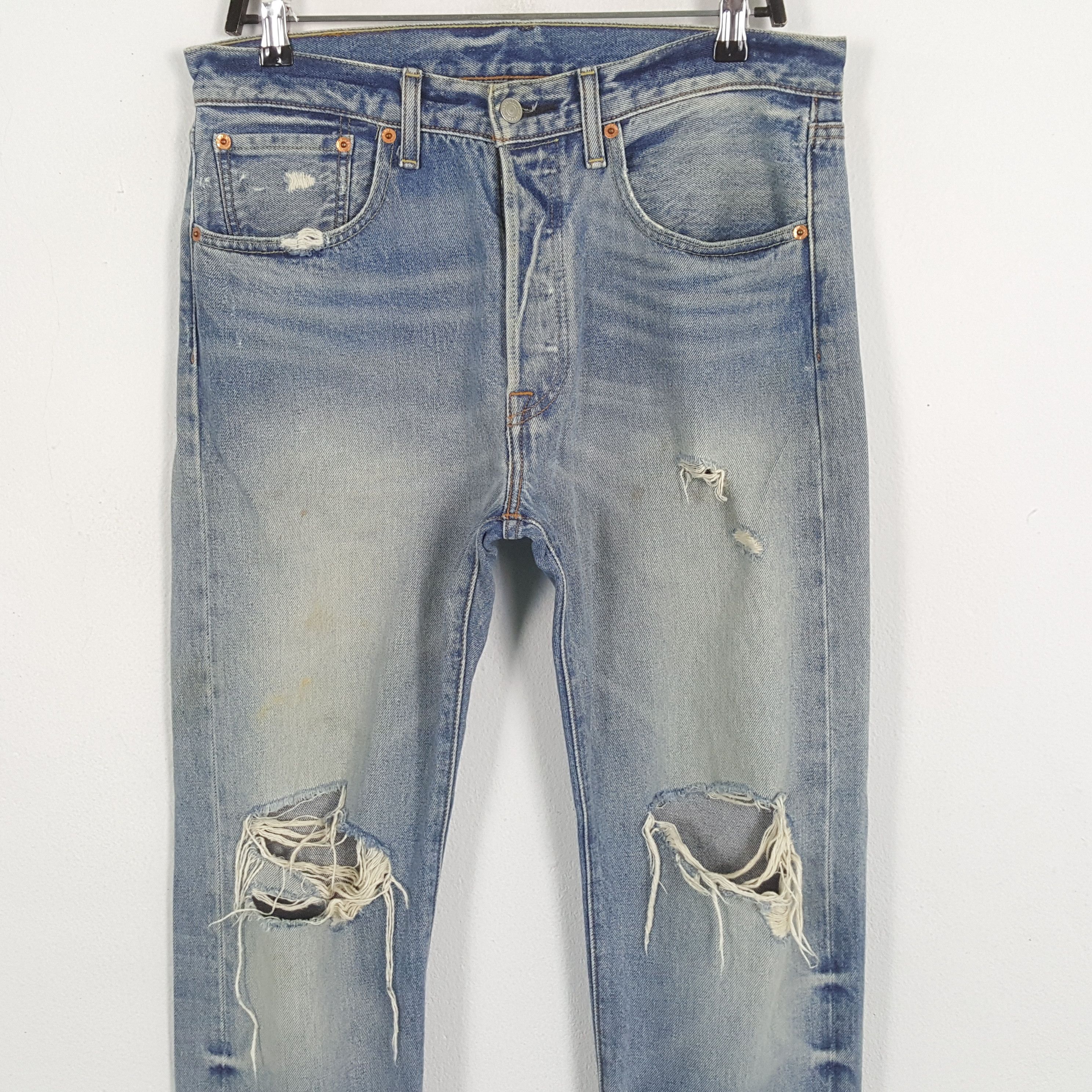 Levi's × Vintage LEVI'S Streetwear Style Distressed Jeans Size US 32 / EU 48 - 2 Thumbnail