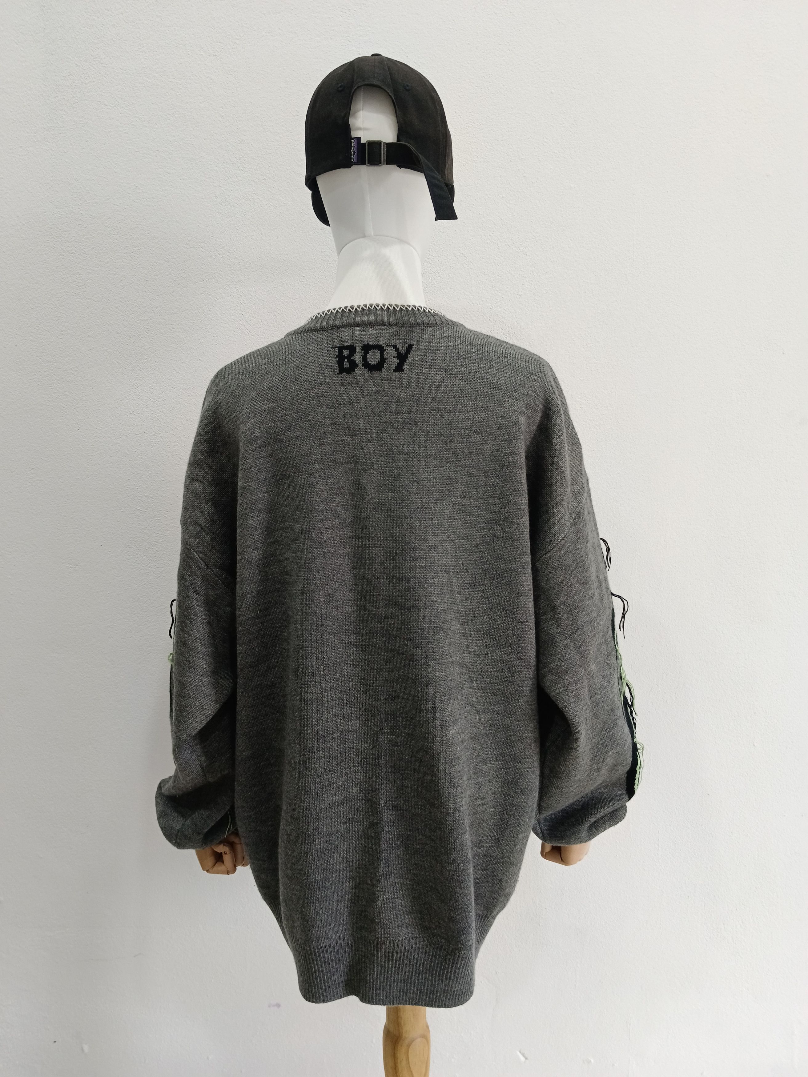 Boy London Boy London Oversized Knit Sweater - Flame Graphics Size US M / EU 48-50 / 2 - 4 Thumbnail