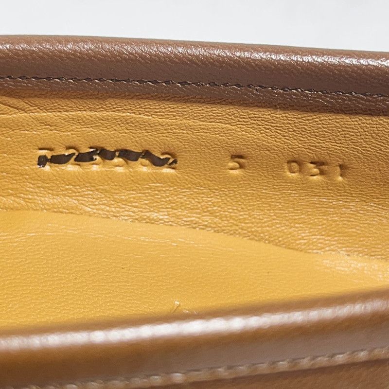 Gucci Gucci Brown Loafers with Gold Hardware - Size US 8 / EU 41 - 5 Thumbnail