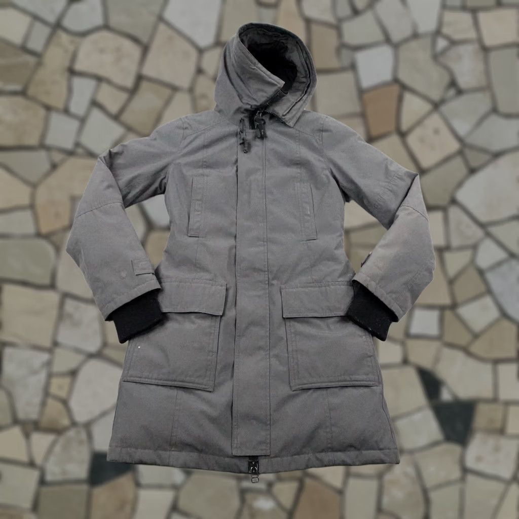 TNA TNA Bancroft Jacket Womens Small Gray Puffer Coat Goose Down Long Parka Size S / US 4 / IT 40 - 1 Thumbnail