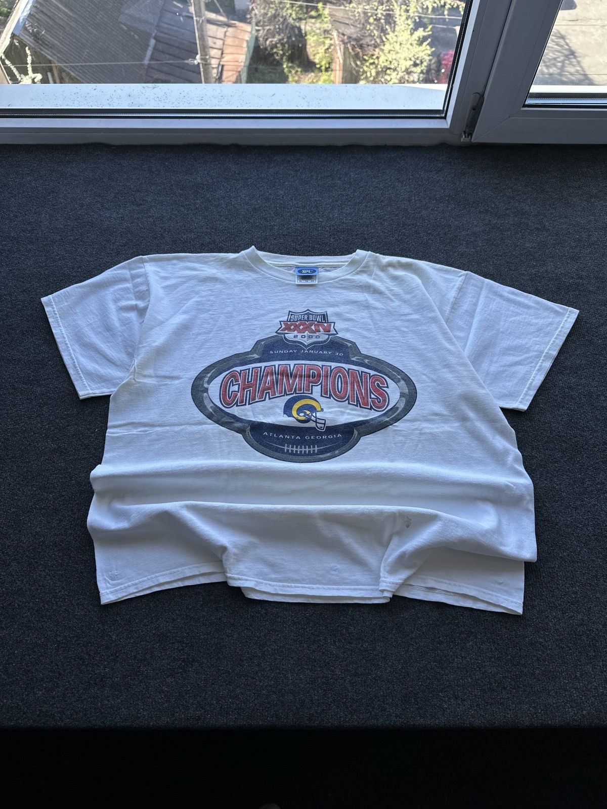 Vintage 2000 🚨 CHAMPIONS ATLANTA GIORGIA SPL BOXY MEN TEE SUPER BOWL Size US XL / EU 56 / 4 - 1 Thumbnail
