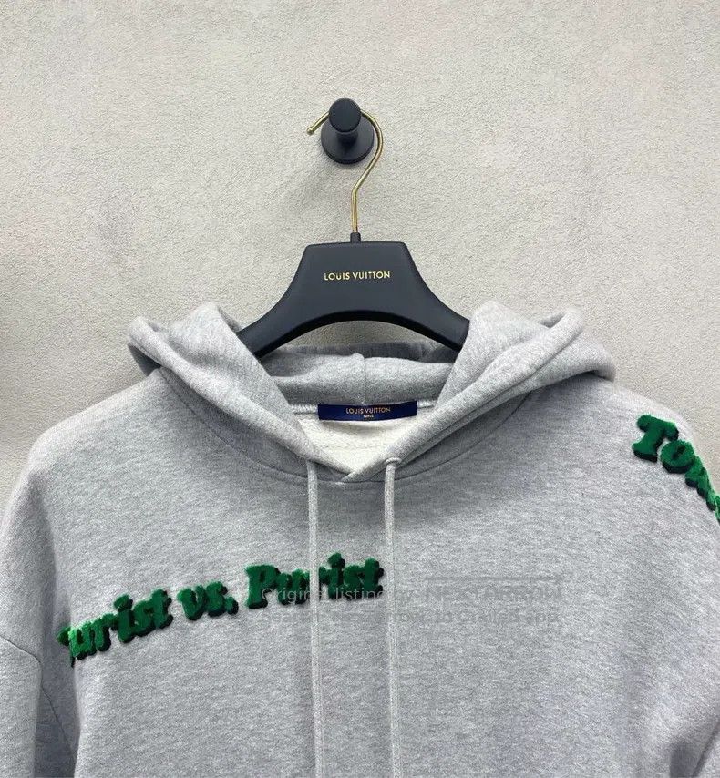 Louis Vuitton Louis Vuitton Grey printed hooded sweatshirt Size US L / EU 52-54 / 3 - 5 Thumbnail