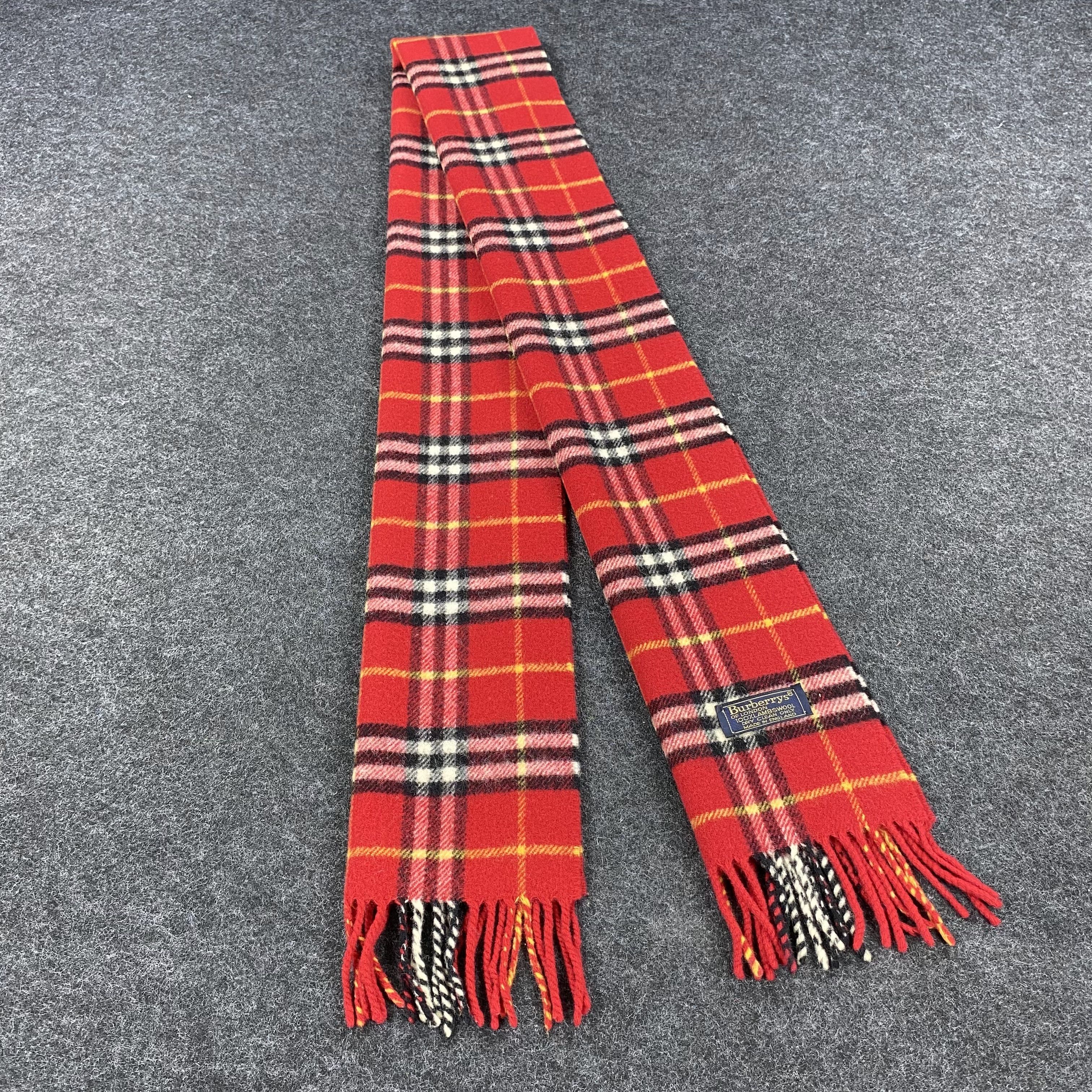 Burberry × Designer × Vintage GF10233 Burberry Scarf Neck Wear Muffler Nova Check Size ONE SIZE - 1 Thumbnail
