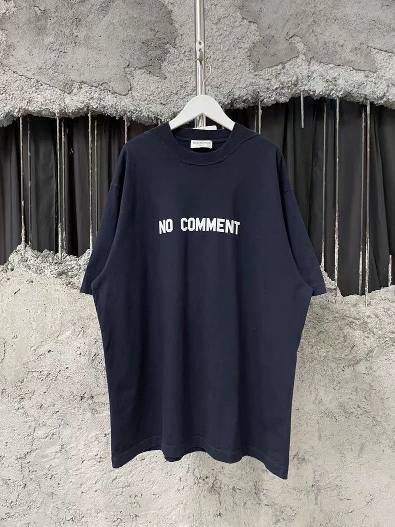 Balenciaga Balenciaga Balenciaga No Comment Short Sleeve T-shirt-2506 Size US XXS / EU 40 - 1 Thumbnail