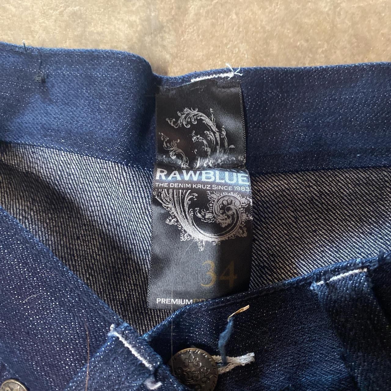 Affliction × Vintage Raw Blue Shorts Size US 34 / EU 50 - 2 Thumbnail