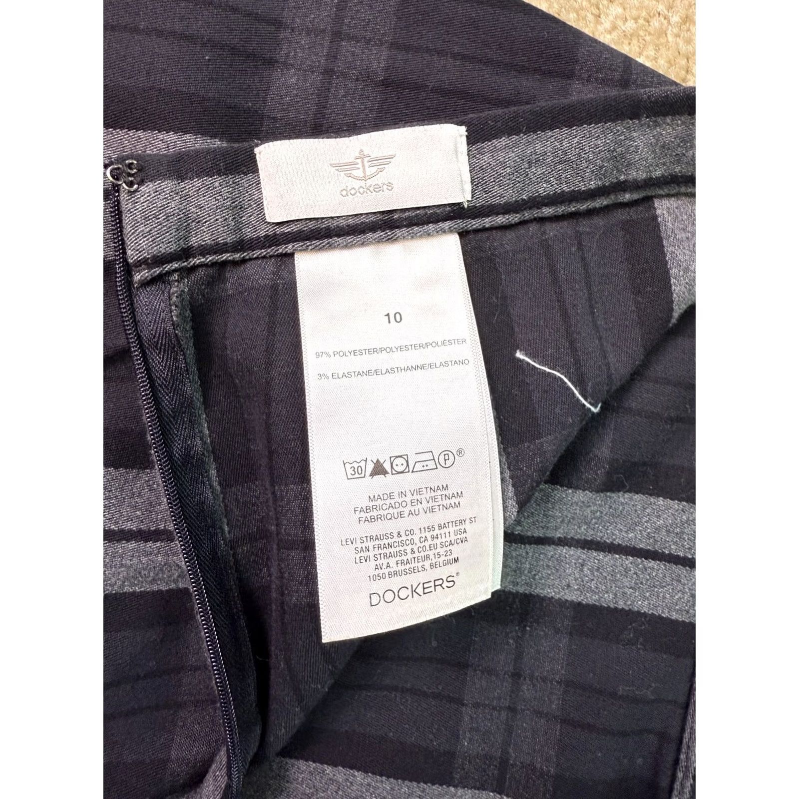 Dockers Dockers Pencil Skirt Womens Size 10 Heather Plaid Office Career Multicolor Size 32" / US 10 / IT 46 - 4 Thumbnail