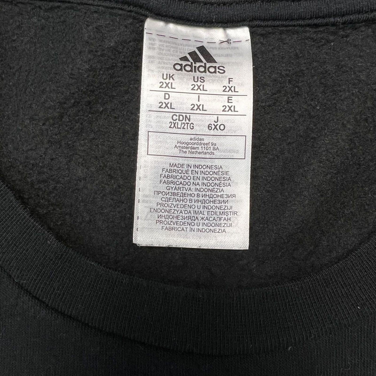 Adidas × Vintage Adidas Essentials Sweatshirt 2XL Stripe Spell Out Crewneck Size US XXL / EU 58 / 5 - 5 Thumbnail