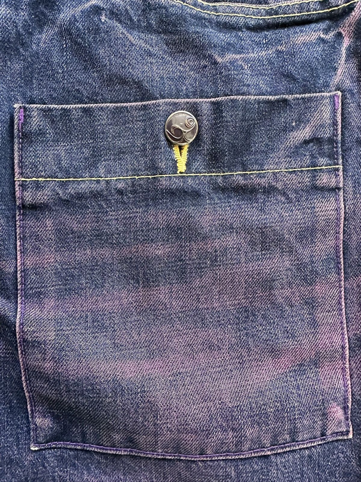 Designer × Japanese Brand Y2k KELEN Japan purple dyed denim Size US 36 / EU 52 - 23 Thumbnail