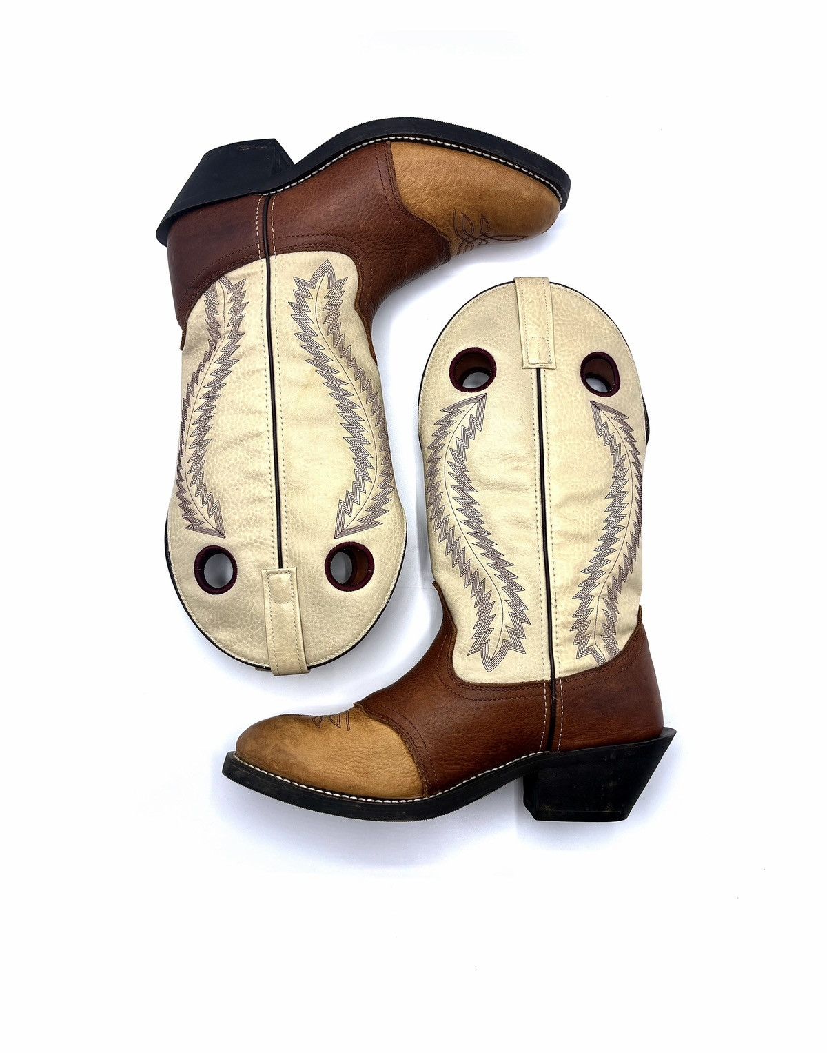 Genuine Leather Laredo Knoxville Embroidered Buckaroo Cowboy Boots Size US 9.5 / EU 42-43 - 6 Thumbnail
