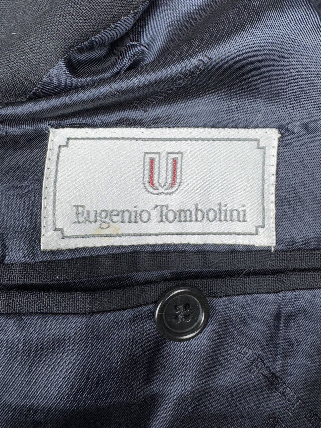 Tombolini Eugenio Tombolini vintage navy blue metal buttons sport coat Size 42R - 10 Thumbnail