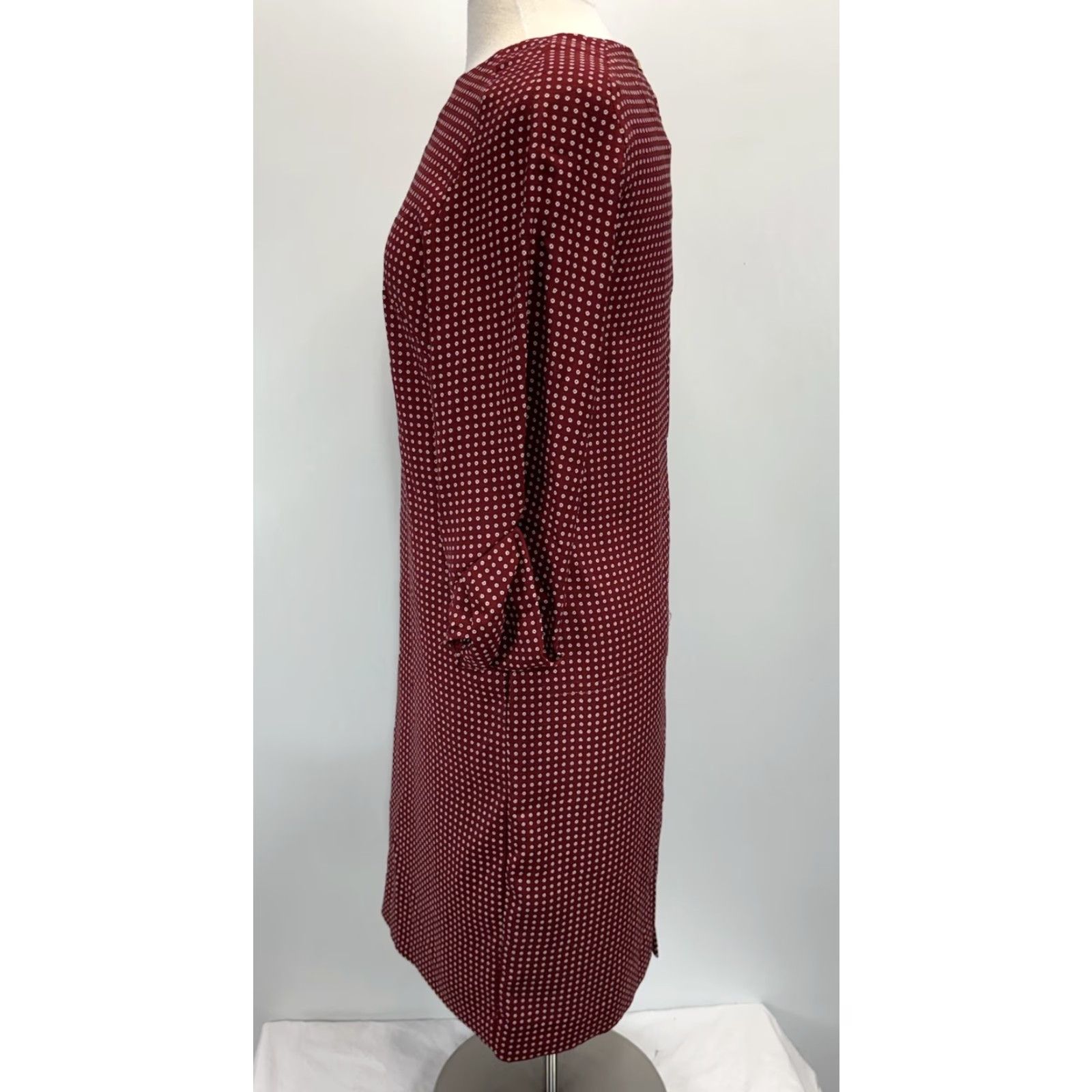 M.M.LaFleur M.M. Lafleur Shift Dress Red XS 3/4 Sleeves Pockets Career Sz Xsmall Size XS / US 0-2 / IT 36-38 - 2 Thumbnail