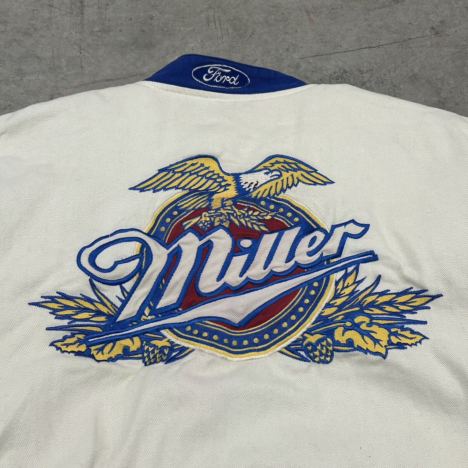 Jeff Hamilton Vintage Jeff Hamilton NASCAR Miller Lite Rusty Racing Jacket Size US L / EU 52-54 / 3 - 14 Thumbnail
