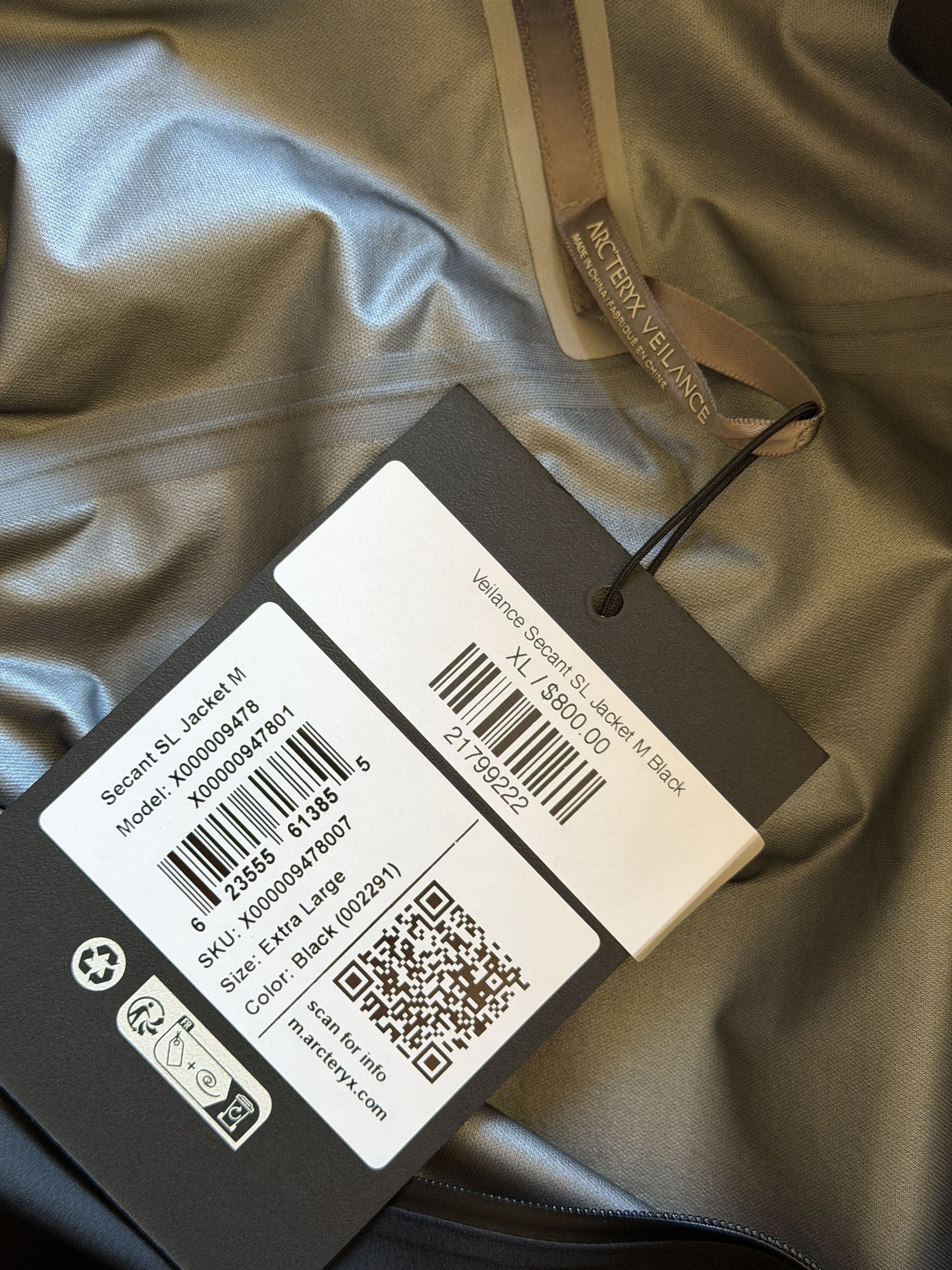 Veilance Arc'Teryx Veilance Secant SL Jacket in Black Size US XL / EU 56 / 4 - 10 Thumbnail