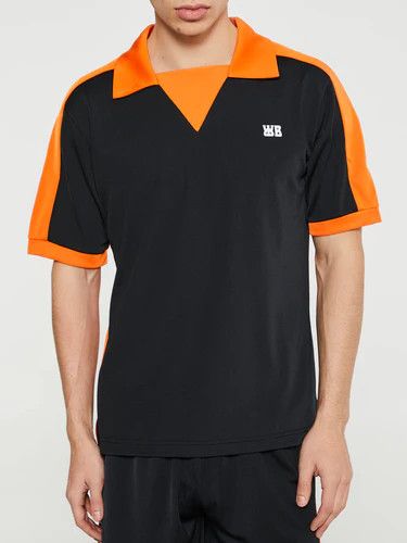 Wales Bonner o1h1sh10525 Home Jersey Polo in Black Size US XL / EU 56 / 4 - 2 Thumbnail