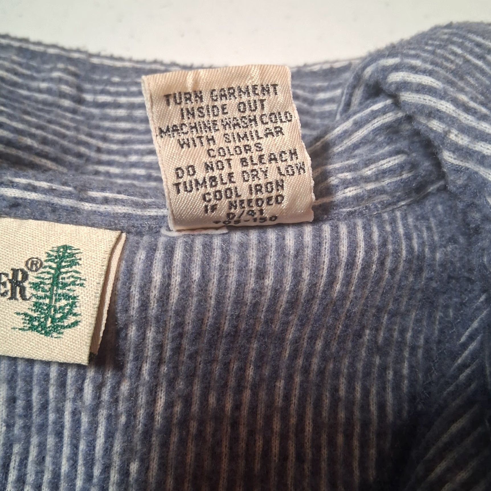 Vintage Vintage Fieldmaster Shirt Men Medium Pullover 1/4 Zip Blue Striped 1990s Regular Size US M / EU 48-50 / 2 - 4 Thumbnail