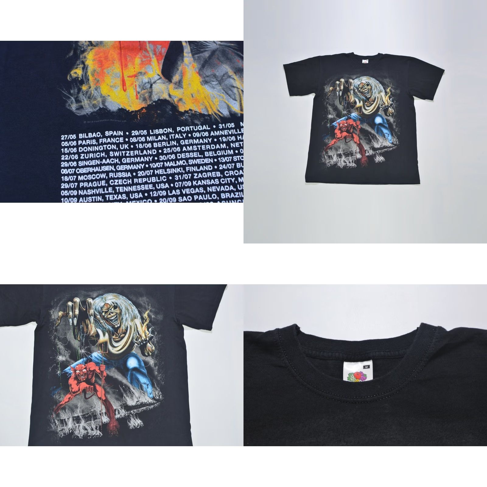 Fruit Of The Loom Rare Vintage Fruit of the Loom Iron Maiden Maiden England 2013 Tour T-Shirt Sz M Shirt Mens Black Sizes M 2013 Tour Iron Maiden Size US M / EU 48-50 / 2 - 8 Thumbnail