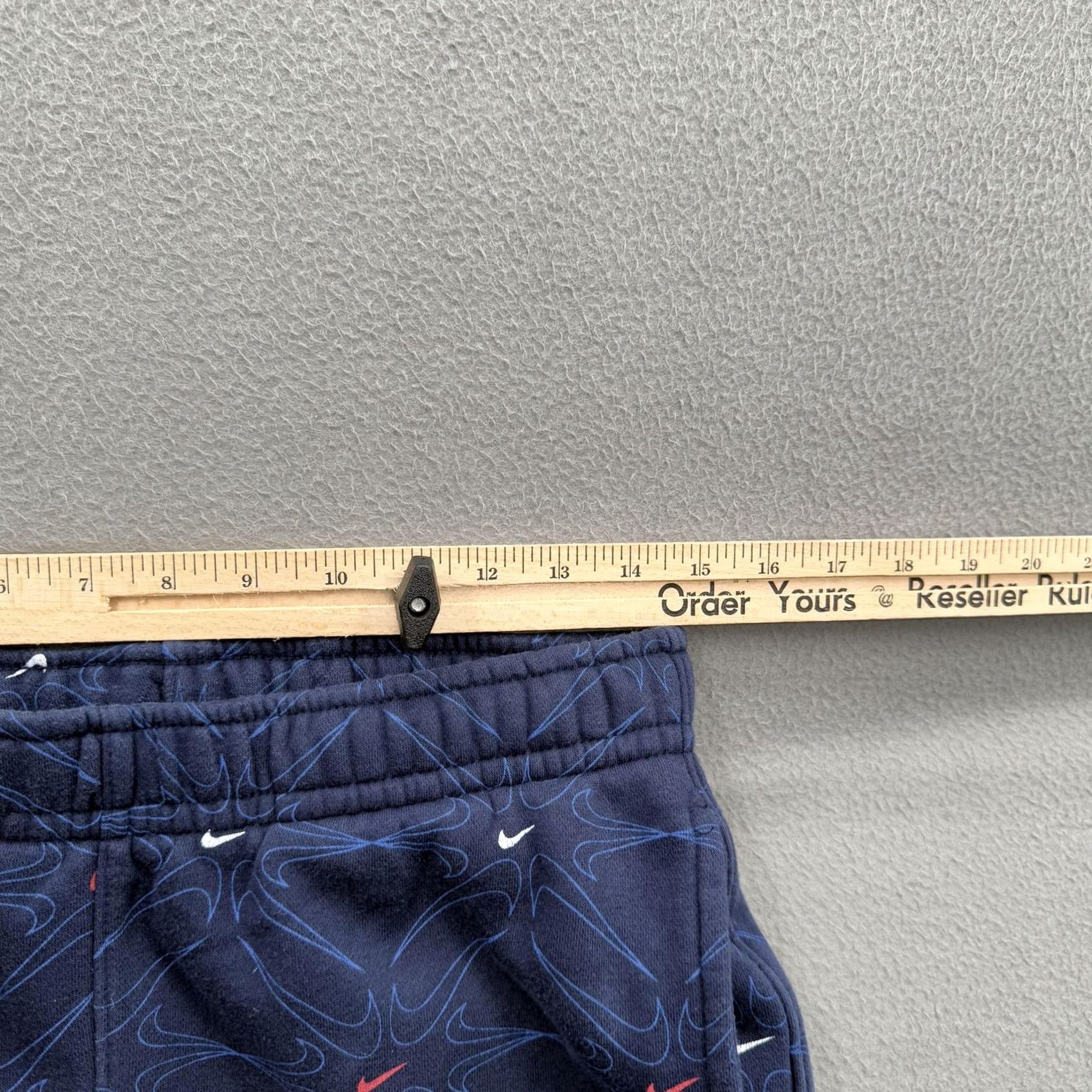 Nike Nike Jogger Pants Men S Blue Geometric Pattern Cotton Drawstring Athletic Size US 29 - 5 Thumbnail