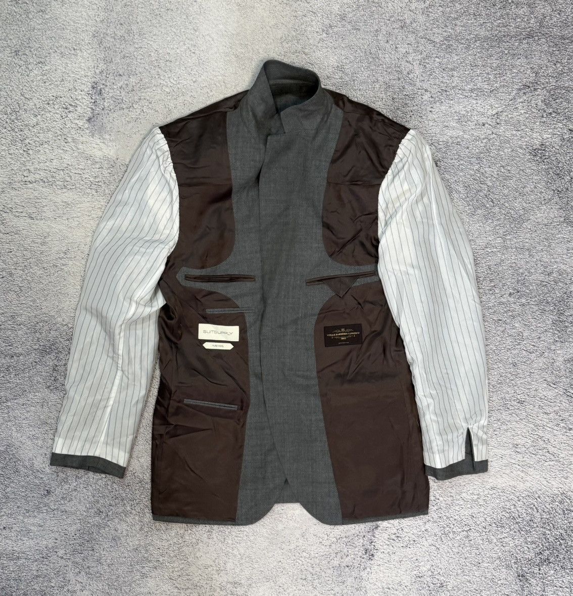 Suitsupply Lazio Blazer Mens 52 EU 42 US Slim Gray Wool